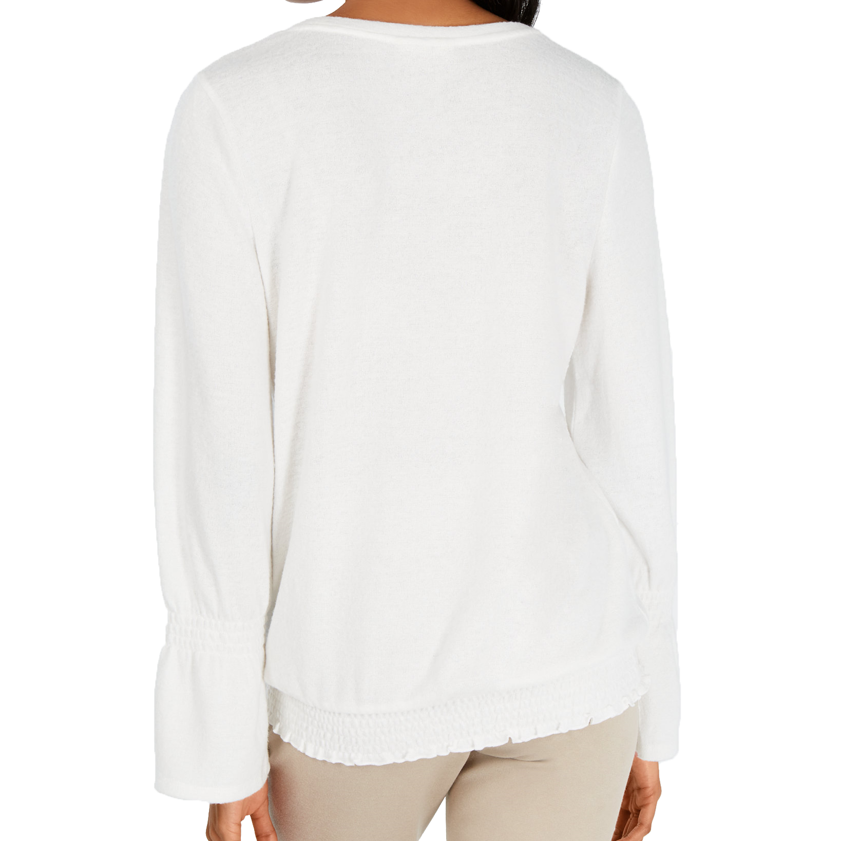 Style & Co Smocked Hem Top