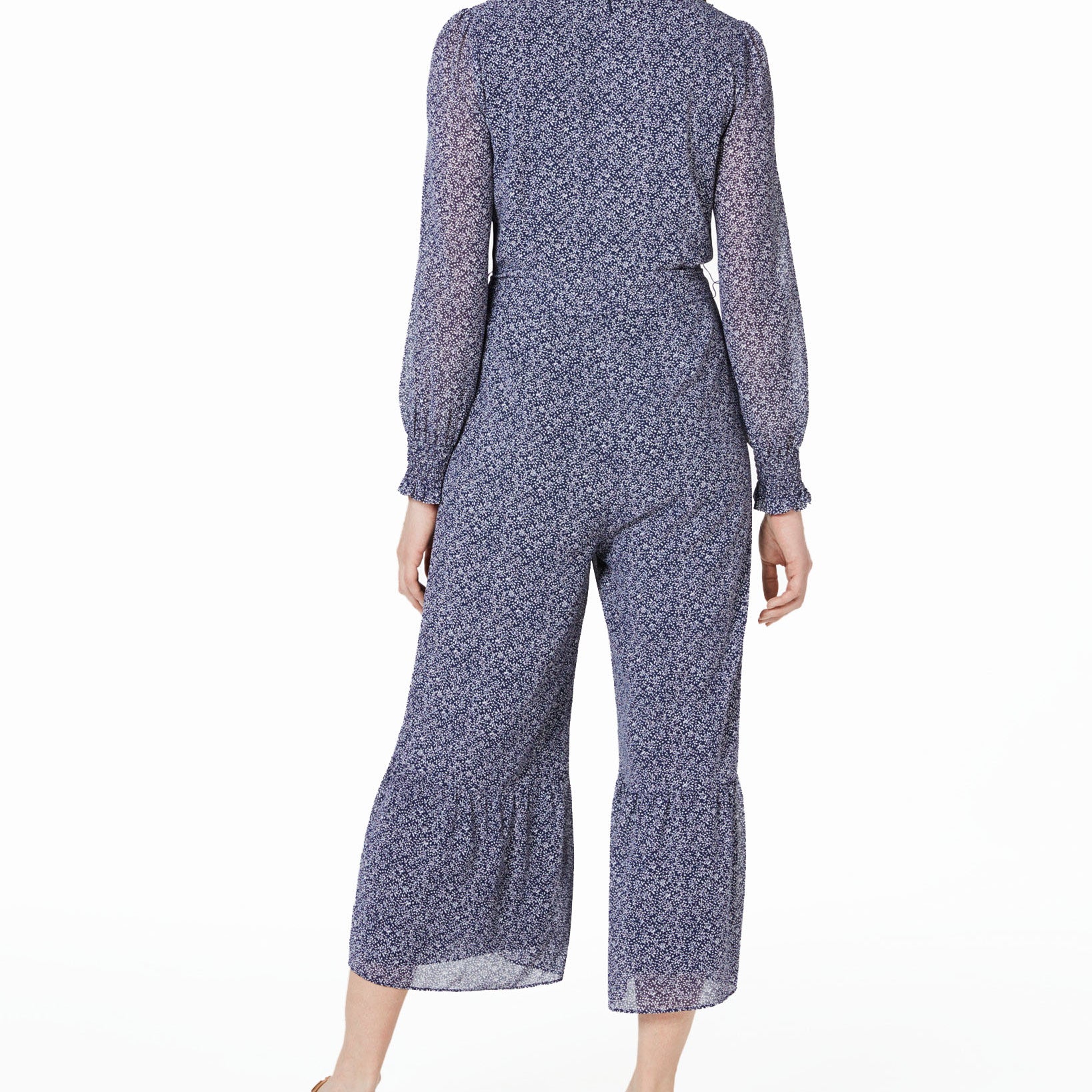 MICHAEL Michael Kors Women Micro Floral Flowy Jumpsuit