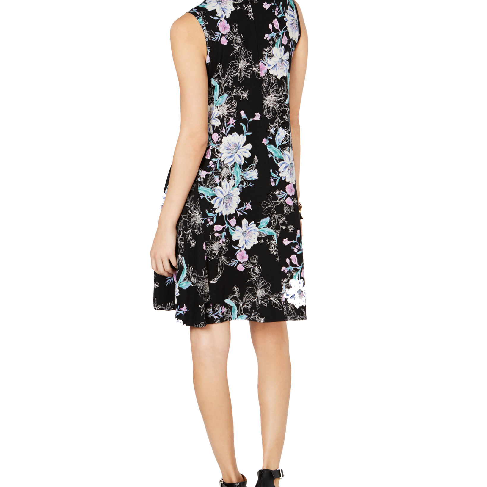 Style & Co Women Floral Print Swing Dress
