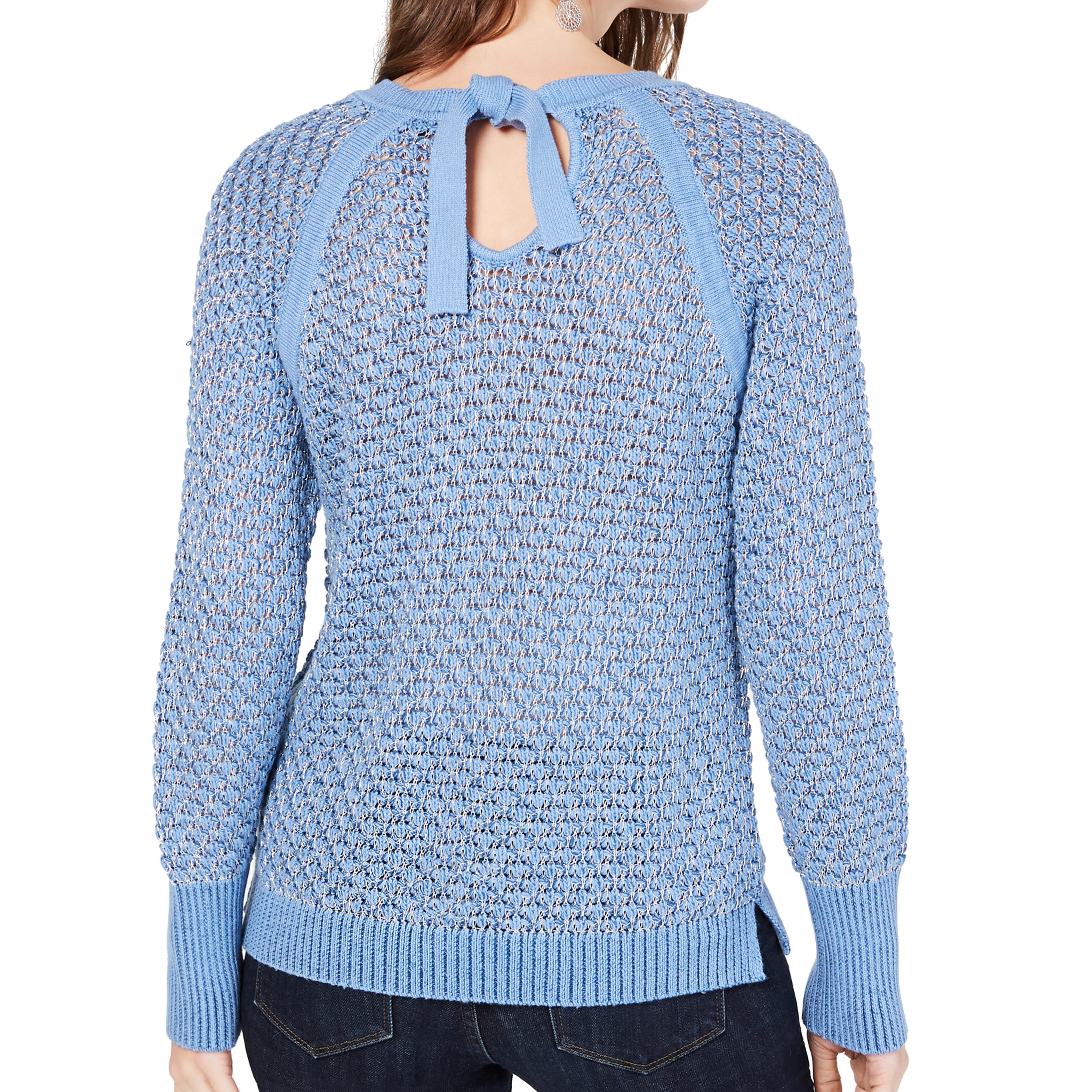 INC International Concepts Women Metallic Sweater