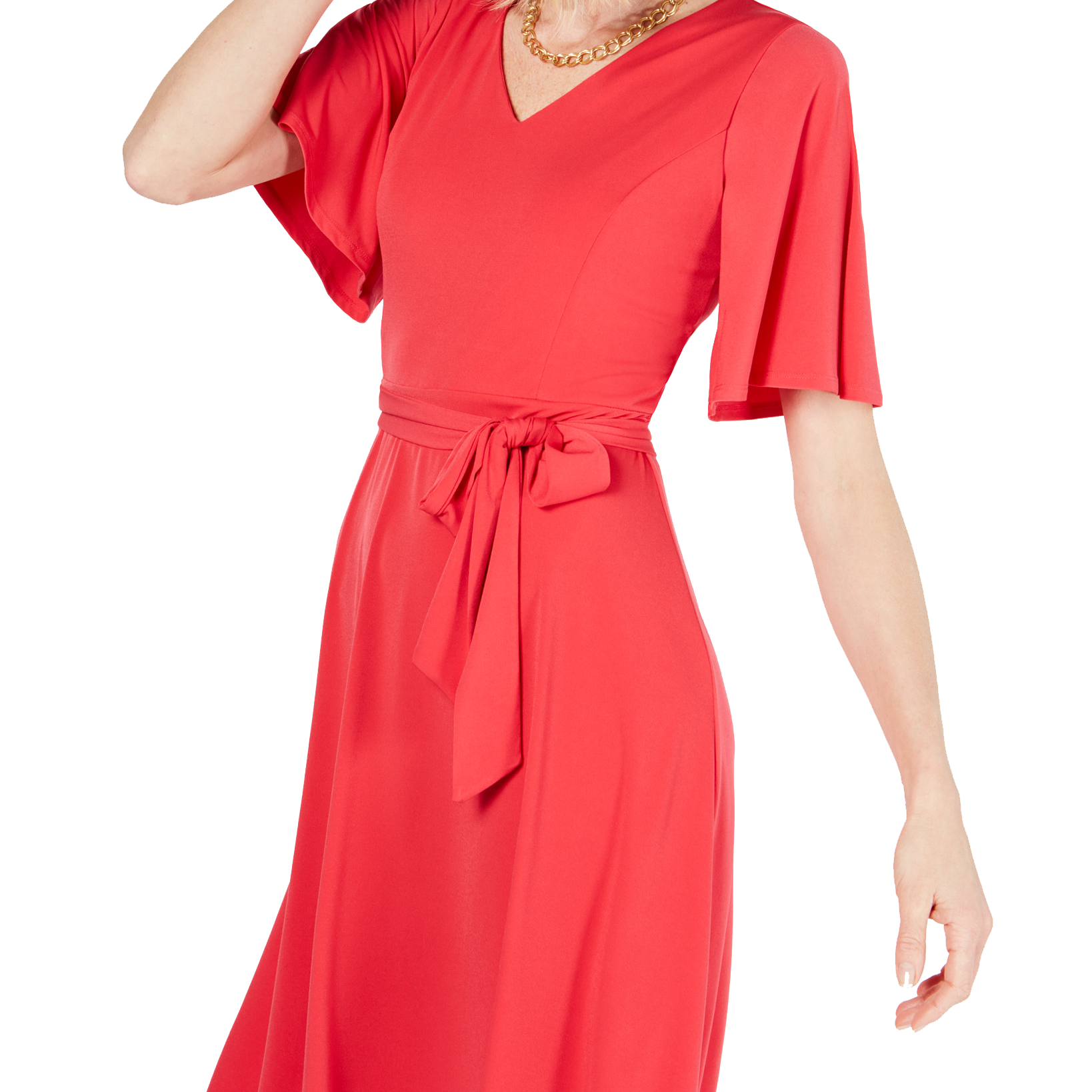 Charter Club Petite Belted A Line Dress