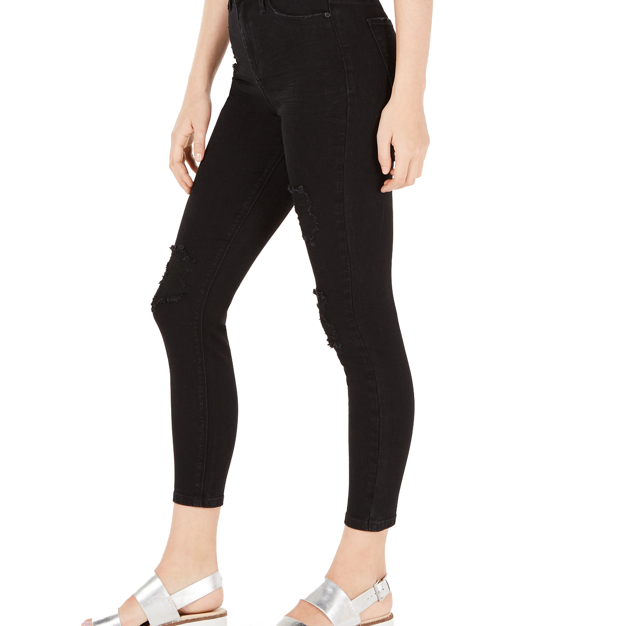 Vanilla Star Women Ripped Black High Rise Skinny Jeans