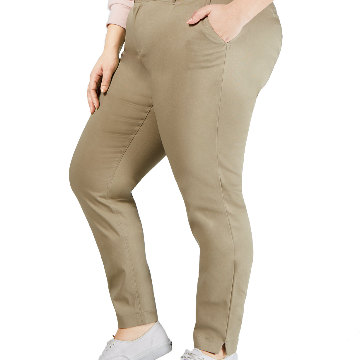 Dickies Women Plus Trendy Skinny Ankle Pants