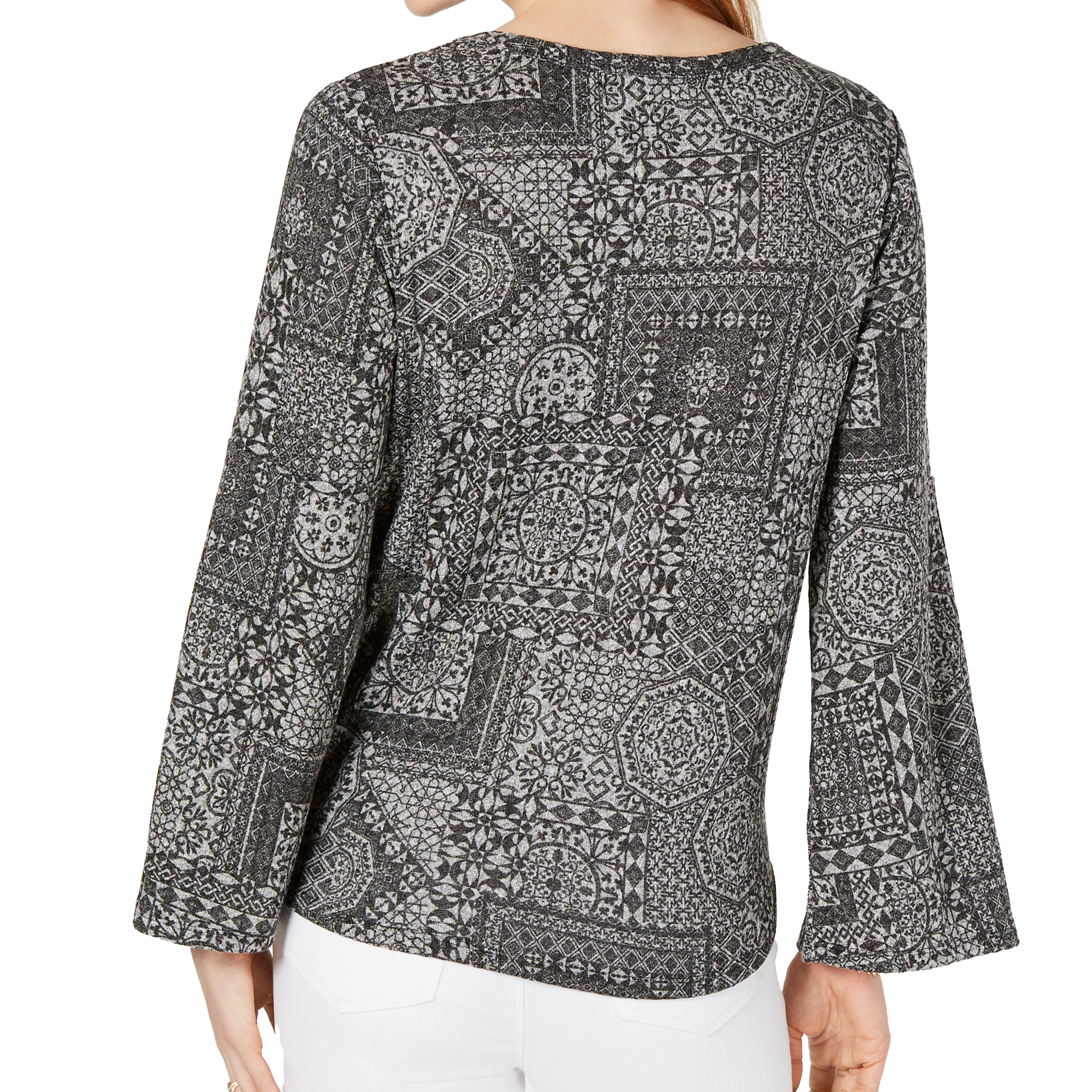 Style & Co Petite Tie Front Top
