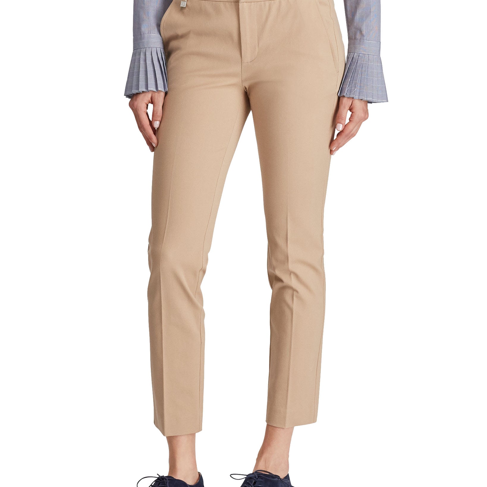 Lauren Ralph Lauren Women Stretch Skinny Pants Birch Tan