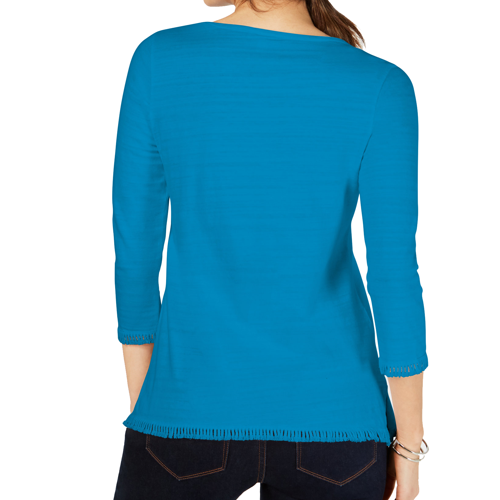 Charter Club Cotton Lace Trim Top