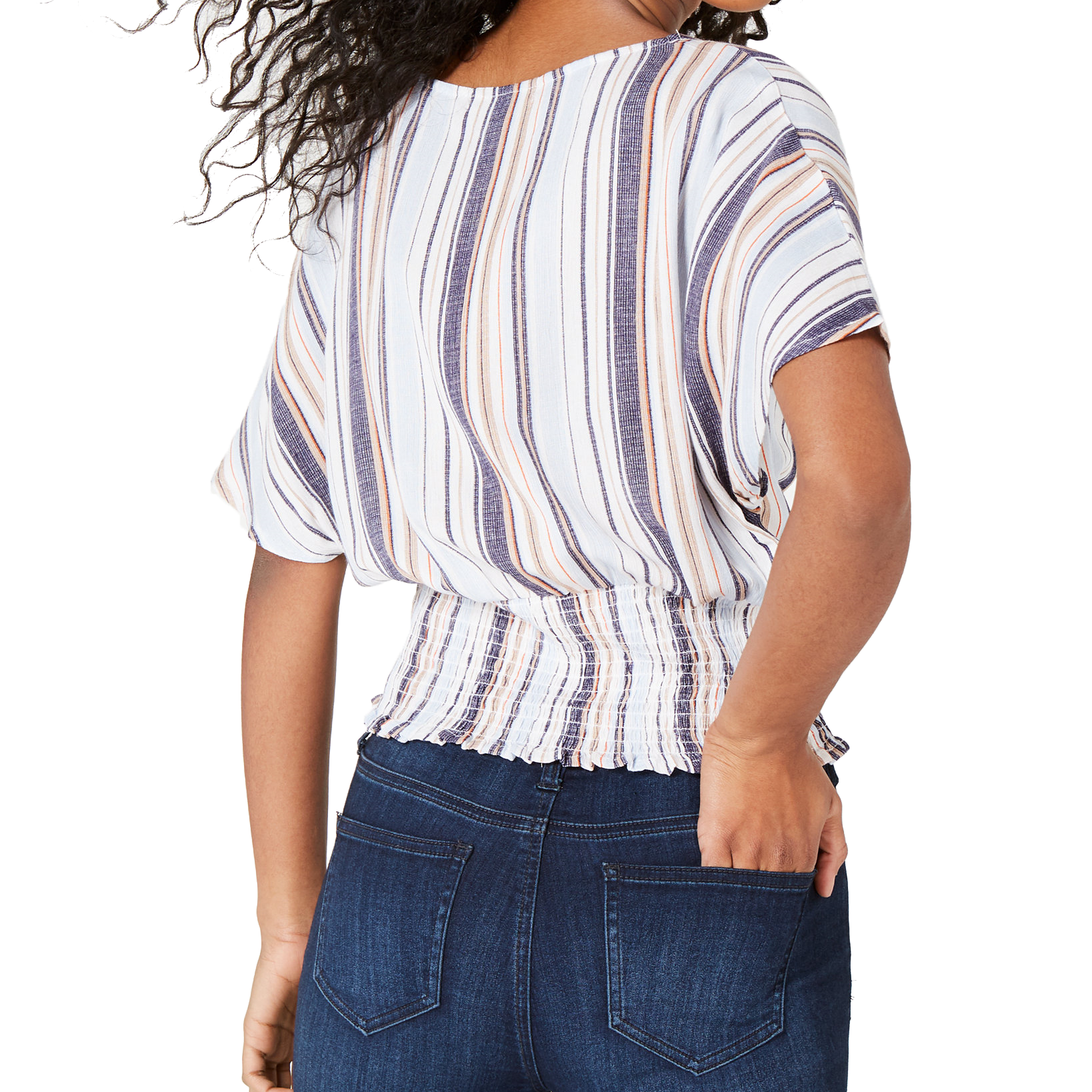 Crave Fame Women Batwing Sleeve Crop Top