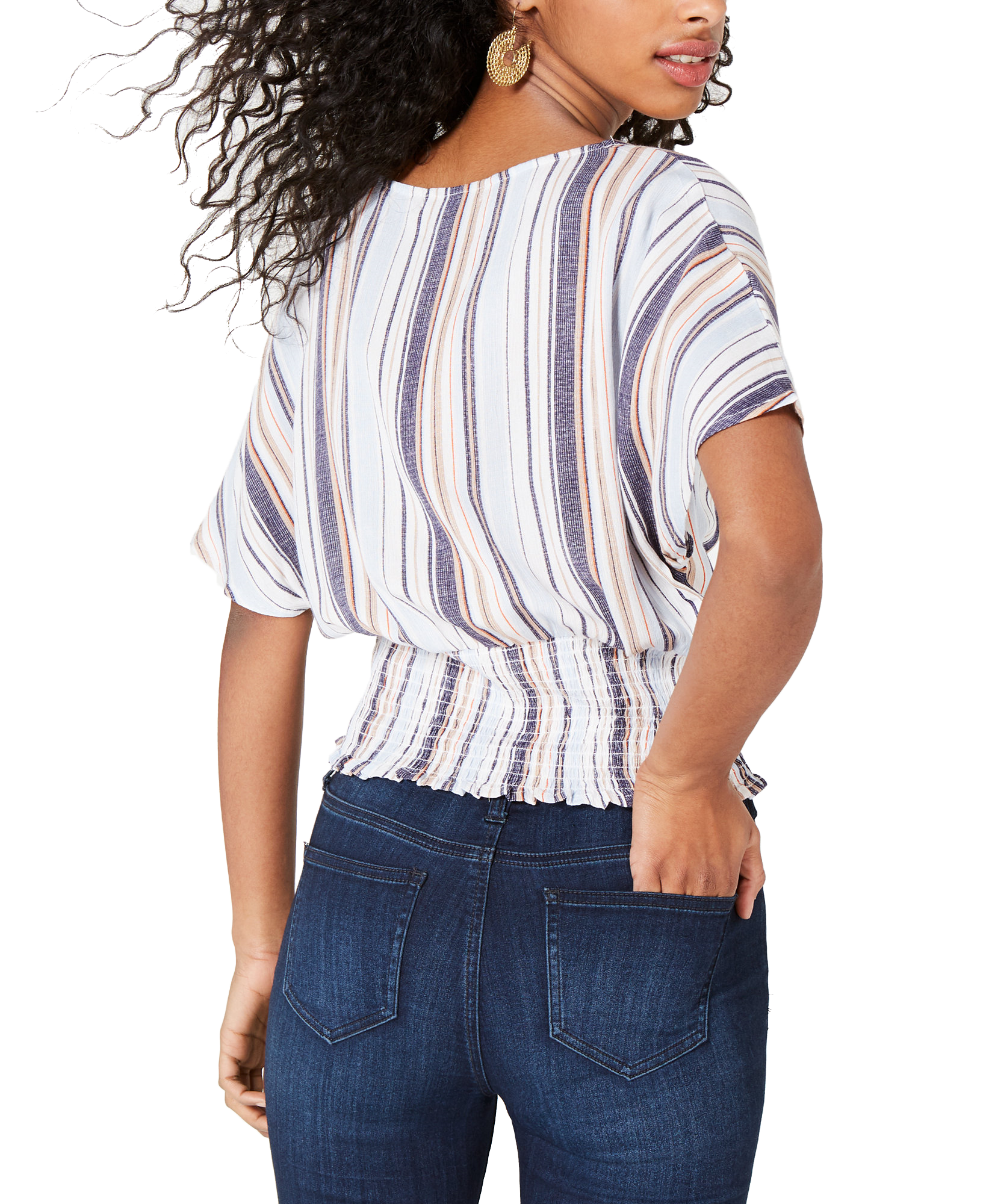 Crave Fame Women Batwing Sleeve Crop Top