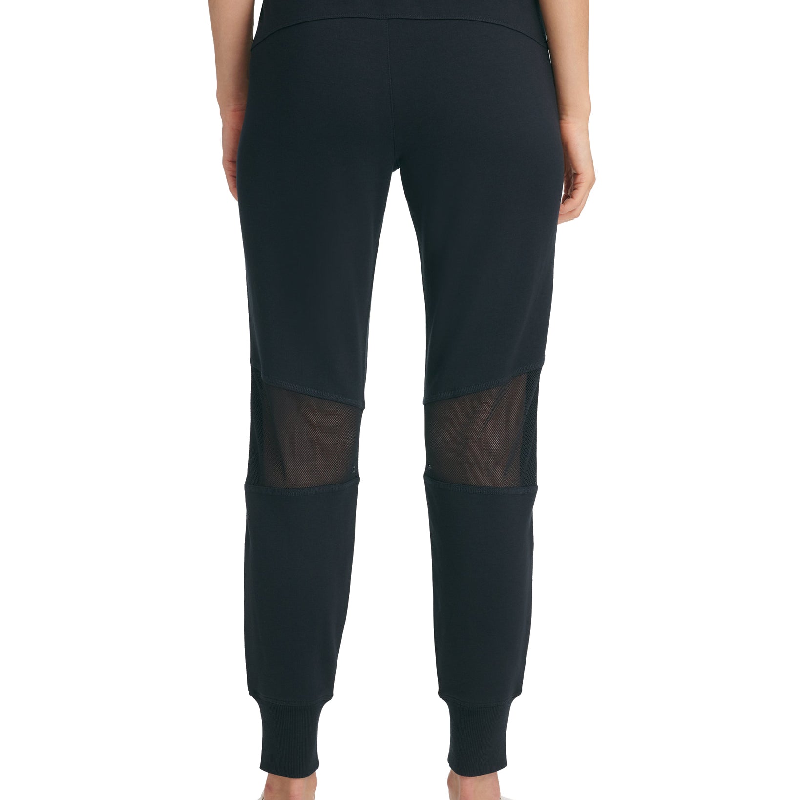 DKNY Women Sport Mesh Trimmed Cropped Joggers