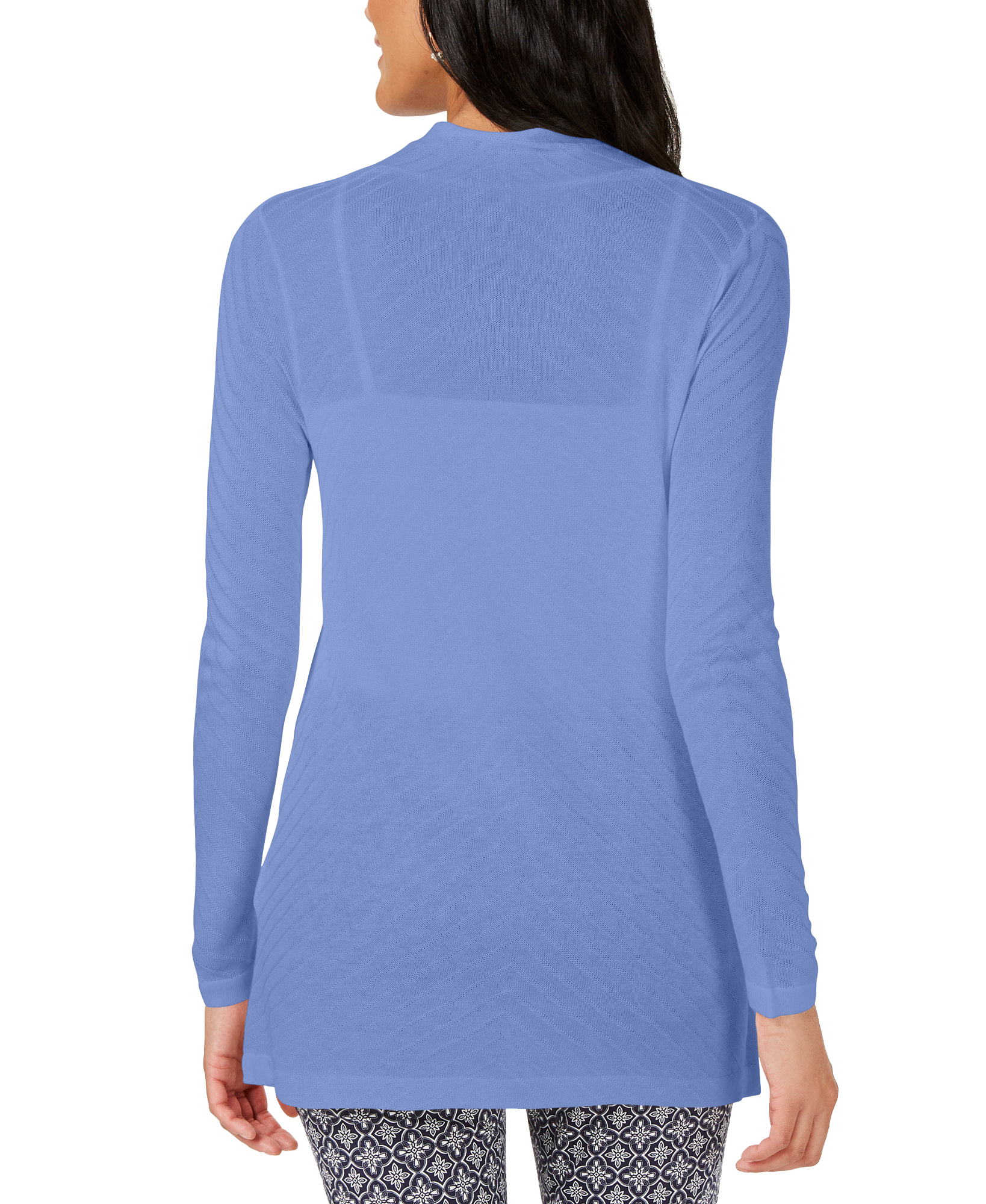 Charter Club Petite Geo Stitch Completer Sweater