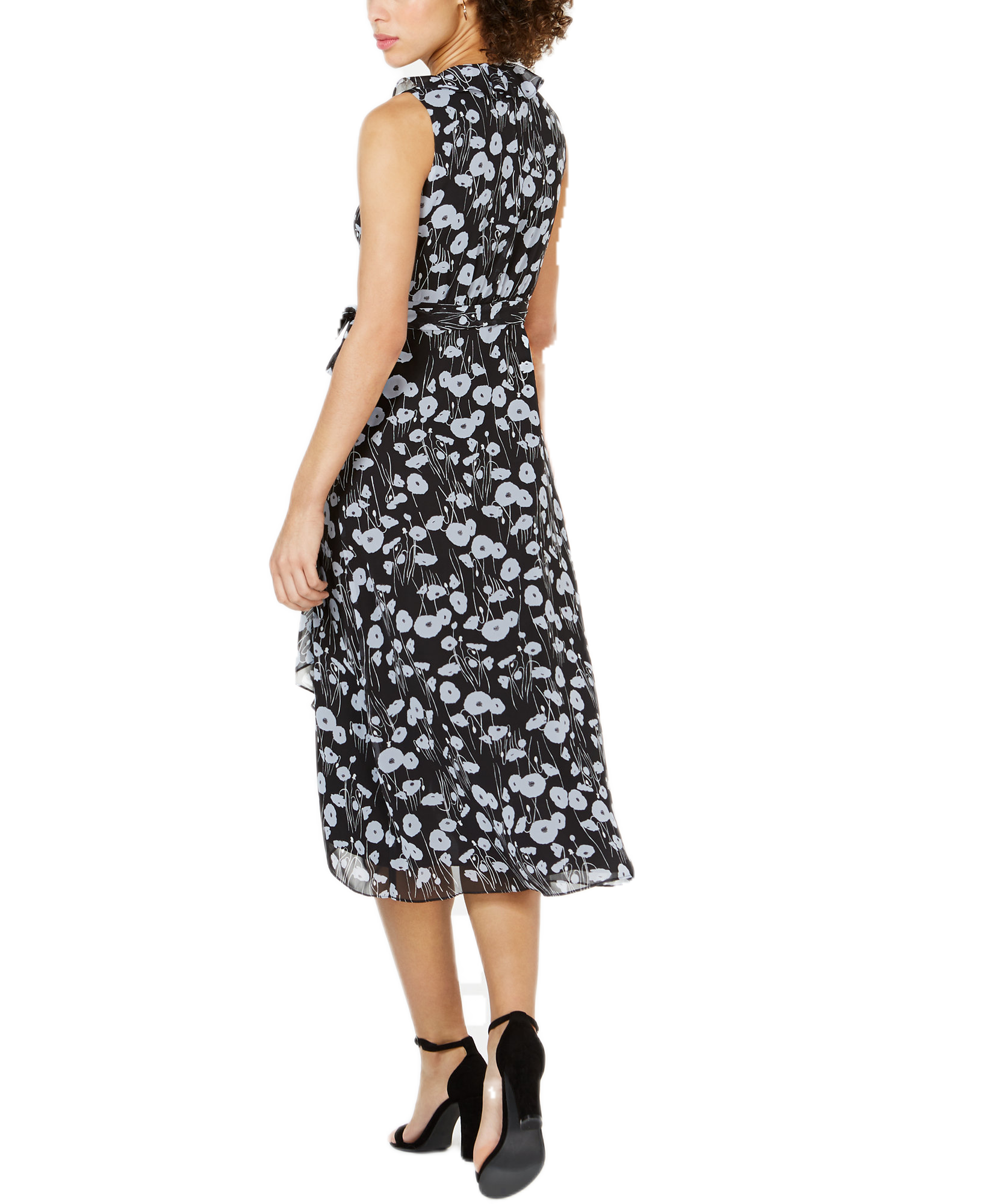 Bar III Women Floral Print High Low Dress