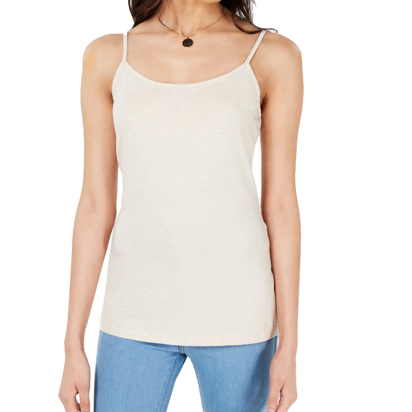Maison Jules Women Adjustable Camisole Heather Oatmeal