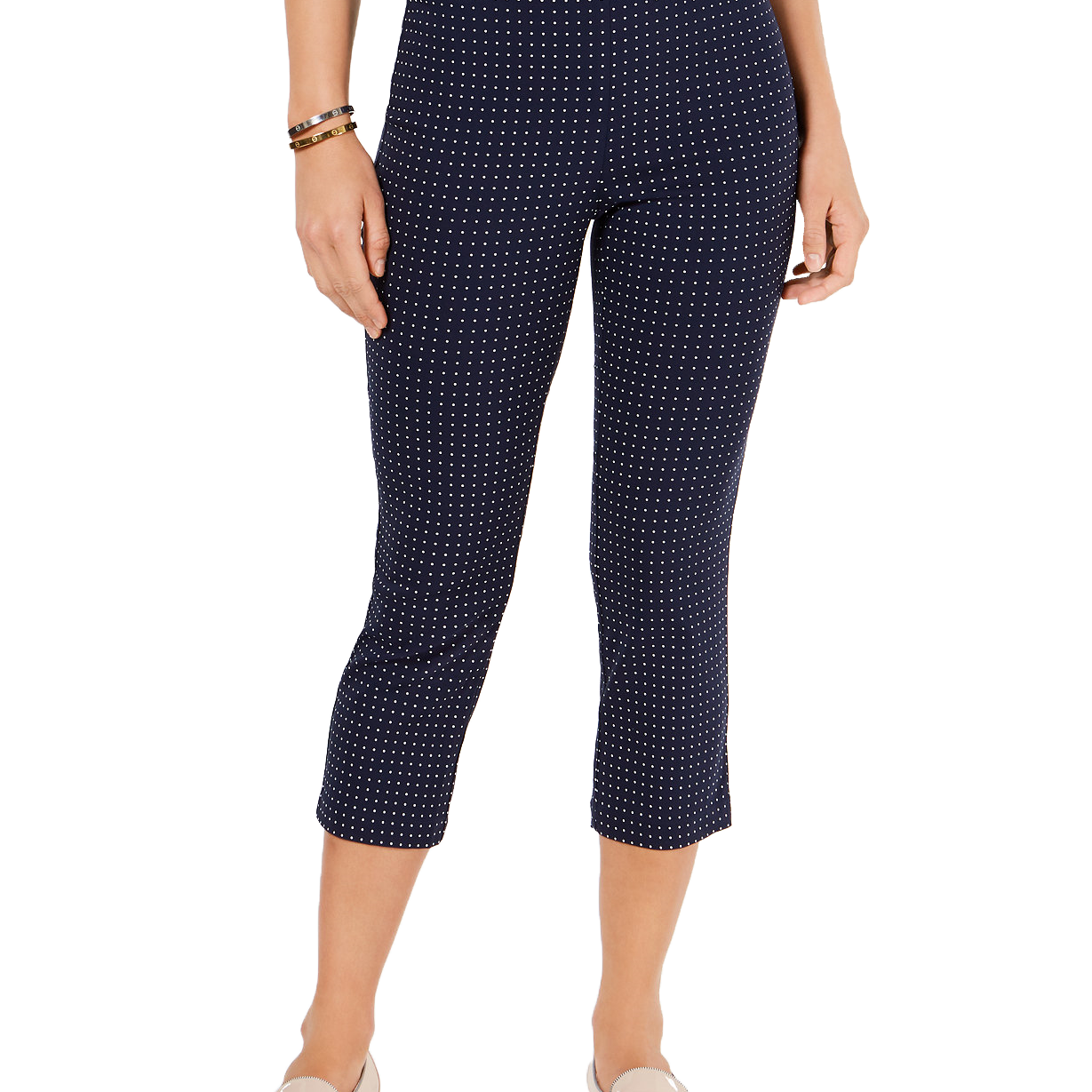 Charter Club Women Pull On Tummy Control Capris Intrepid Blue