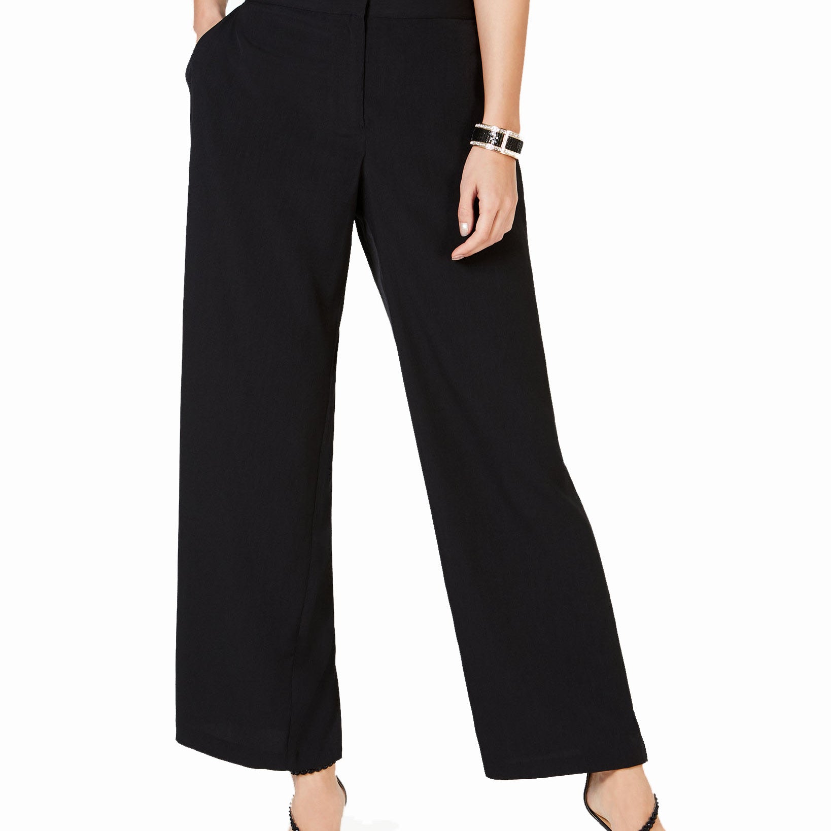 Thalia Sodi Women Wide Leg Pants Black