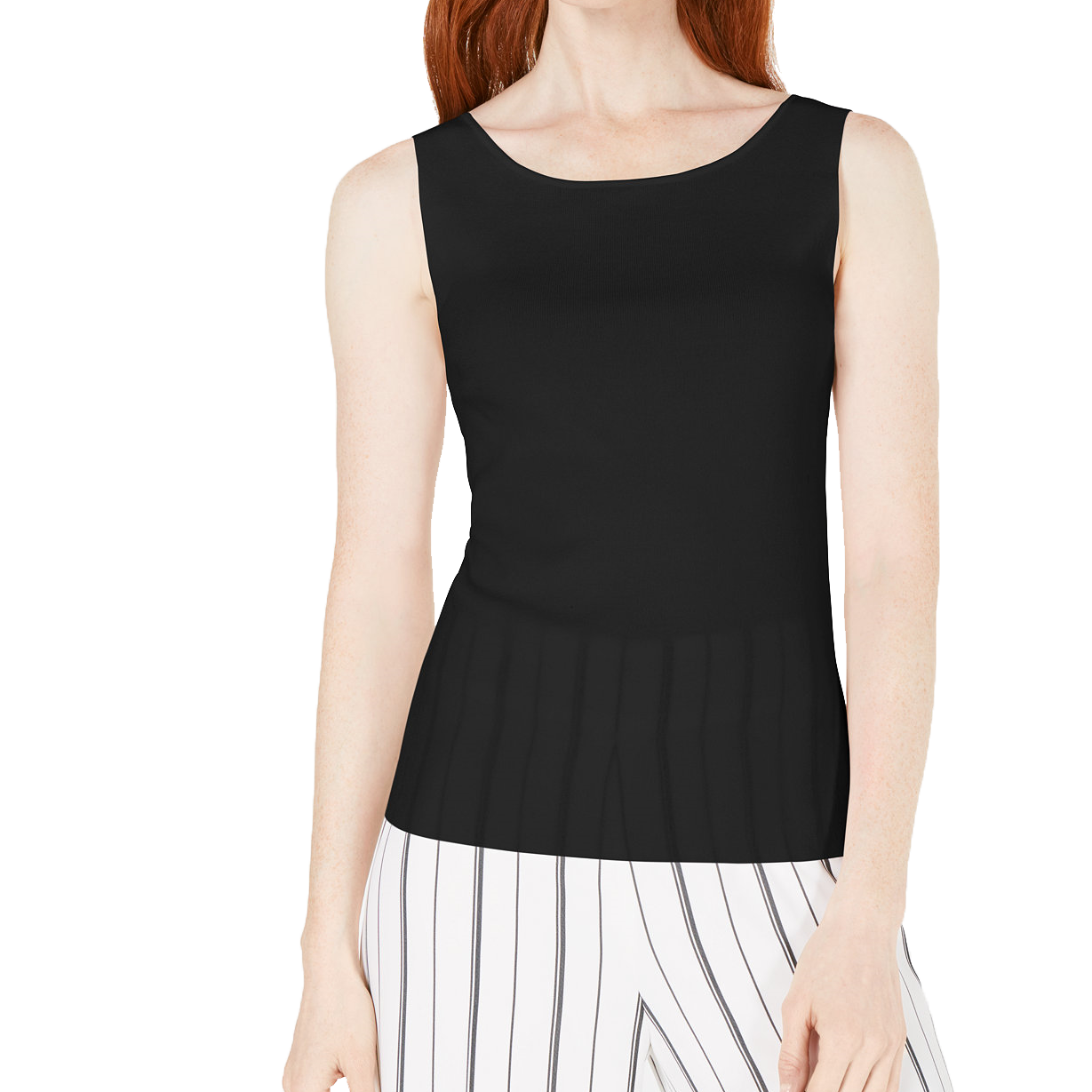 Bar III Women Scoop Neck Sweater Black