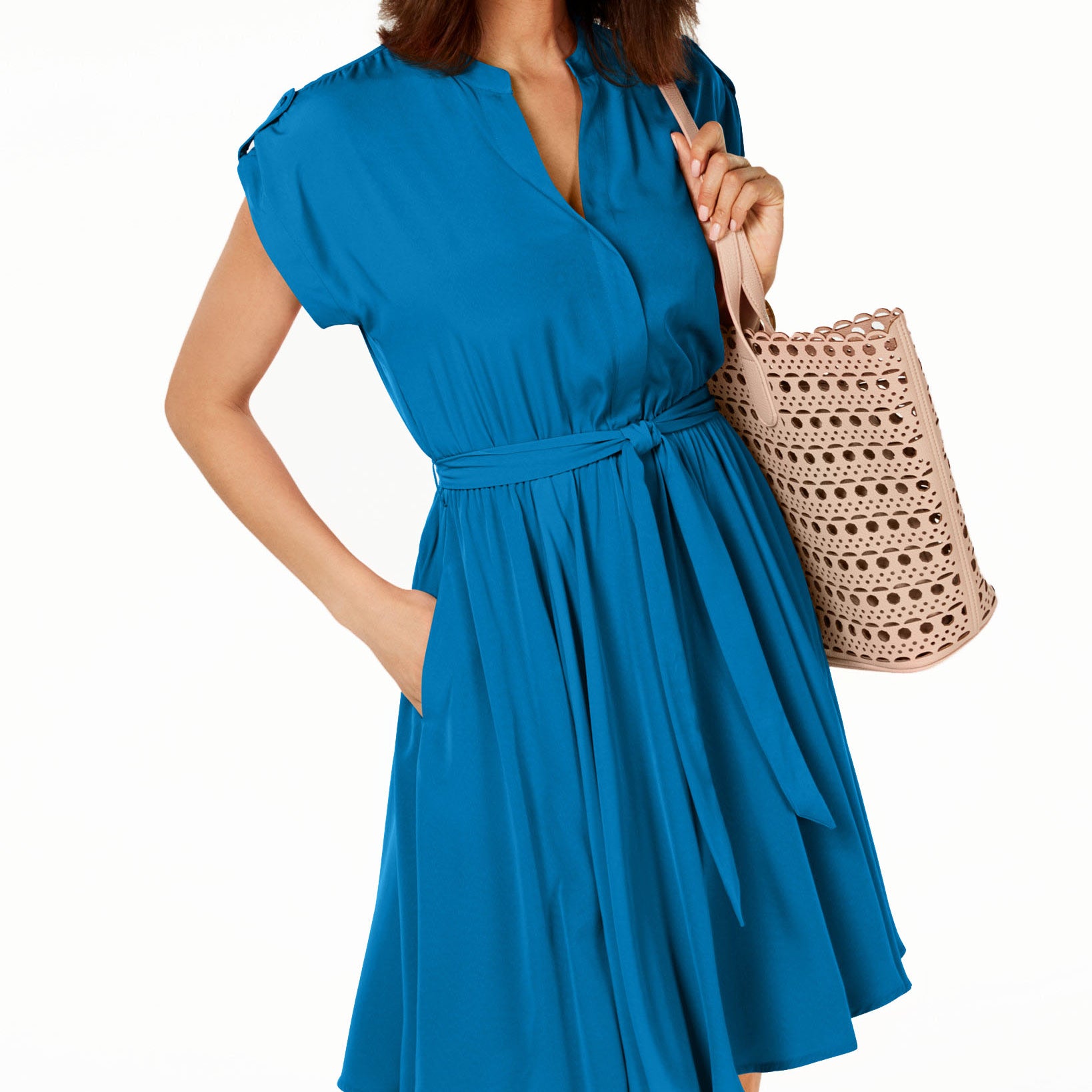 Charter Club Women Belted Dress