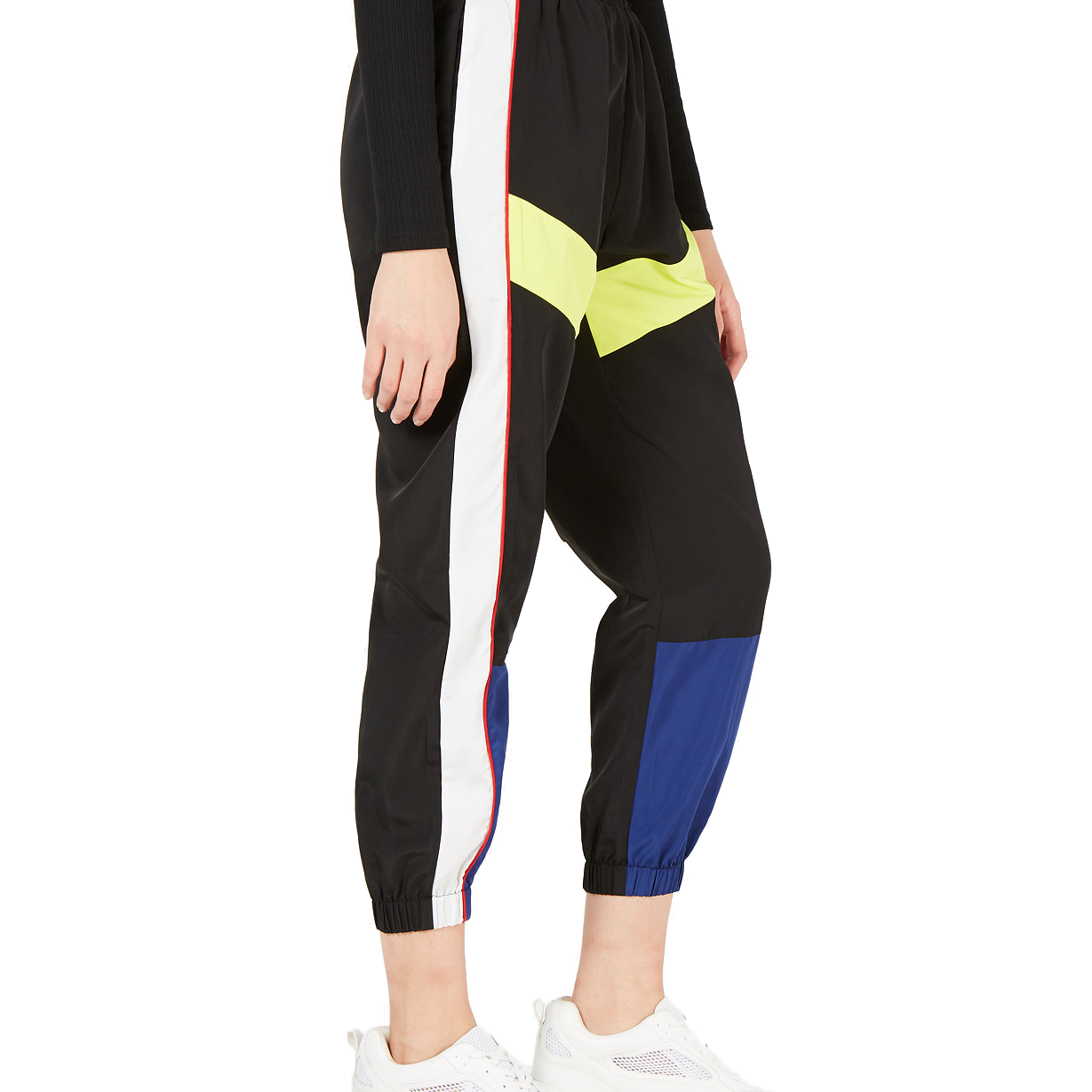 Waisted Women Side Striped Cargo Pants
