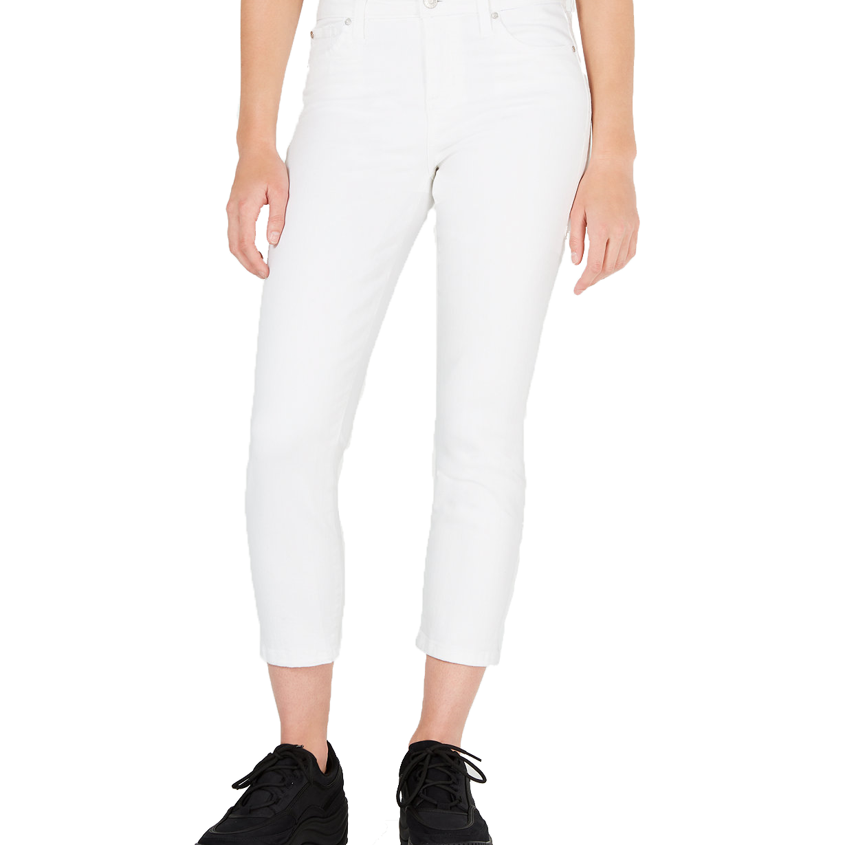 Celebrity Pink Women Cropped Skinny Jeans Optic White