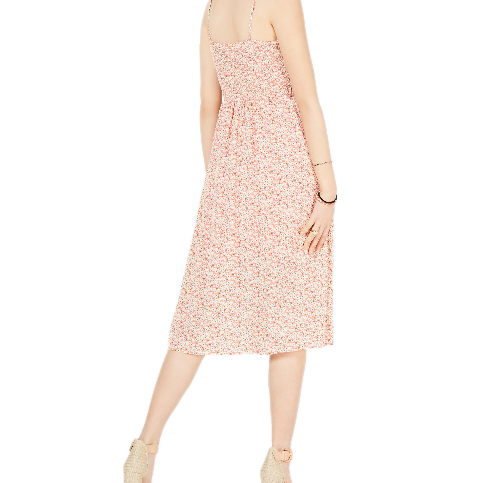 City Studios Women Tie Front Cutout Midi Dress