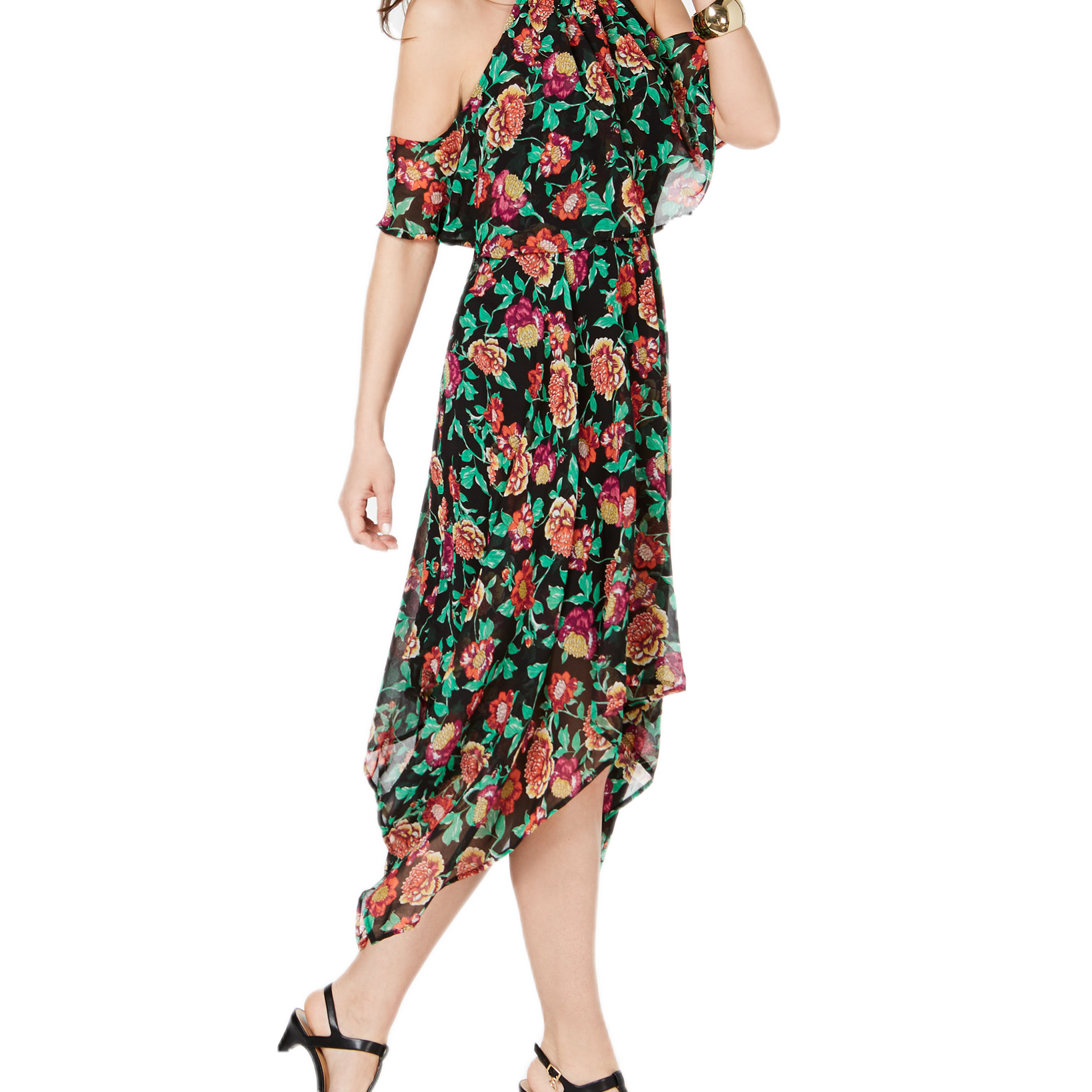 Thalia Sodi Women Chain Neck Off The Shoulder Maxi Dress