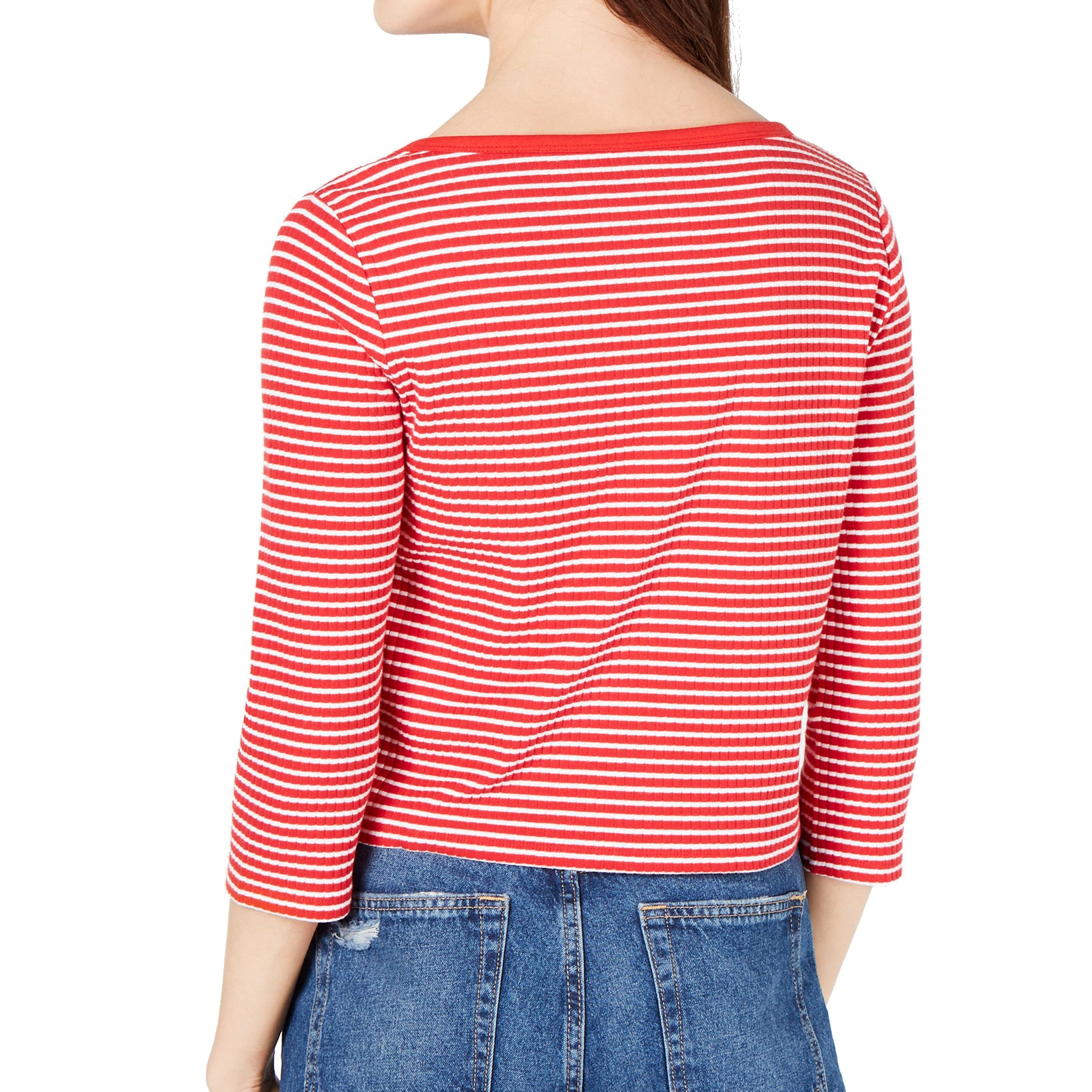 Juicy Couture Women Striped Boat Neck Top
