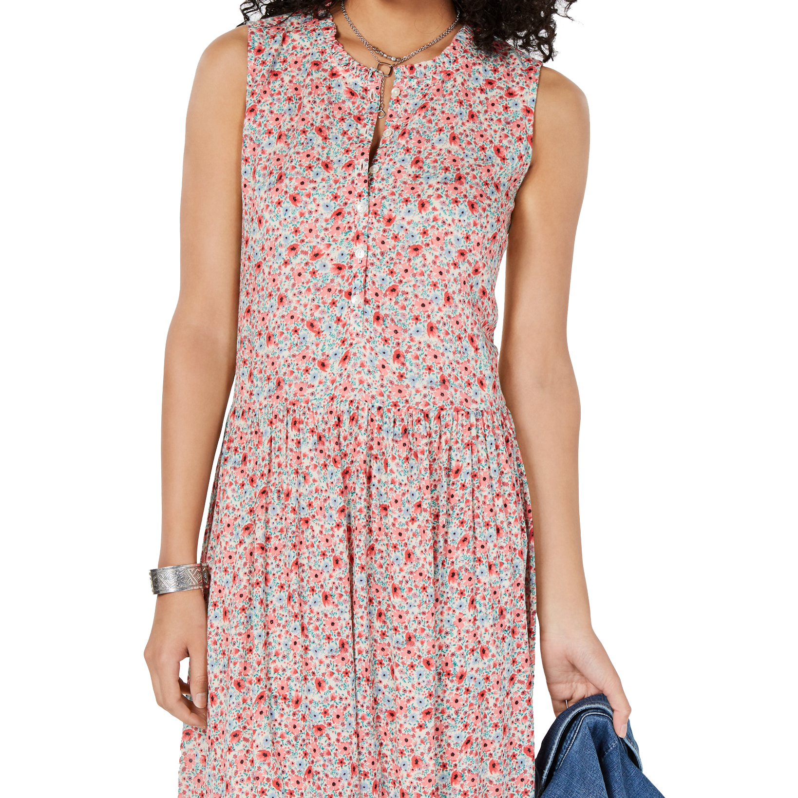 Style & Co Printed Sleeveless Tiered Maxi Dress