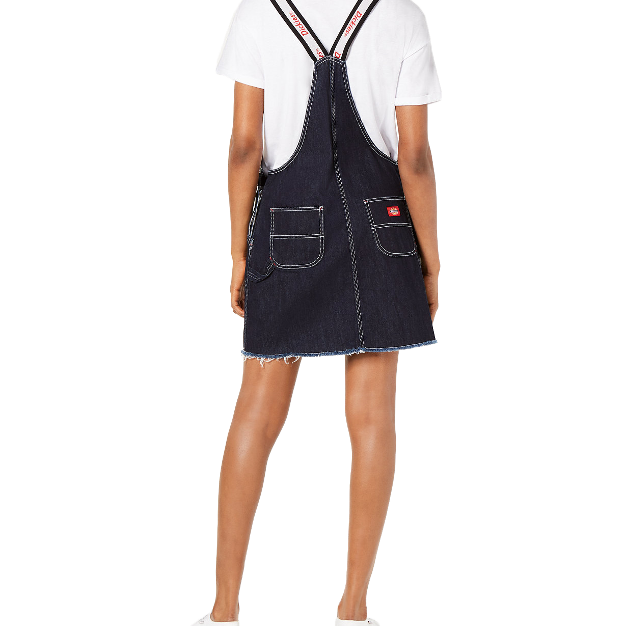 Dickies Women Logo Strap Carpenter Overalls Dress