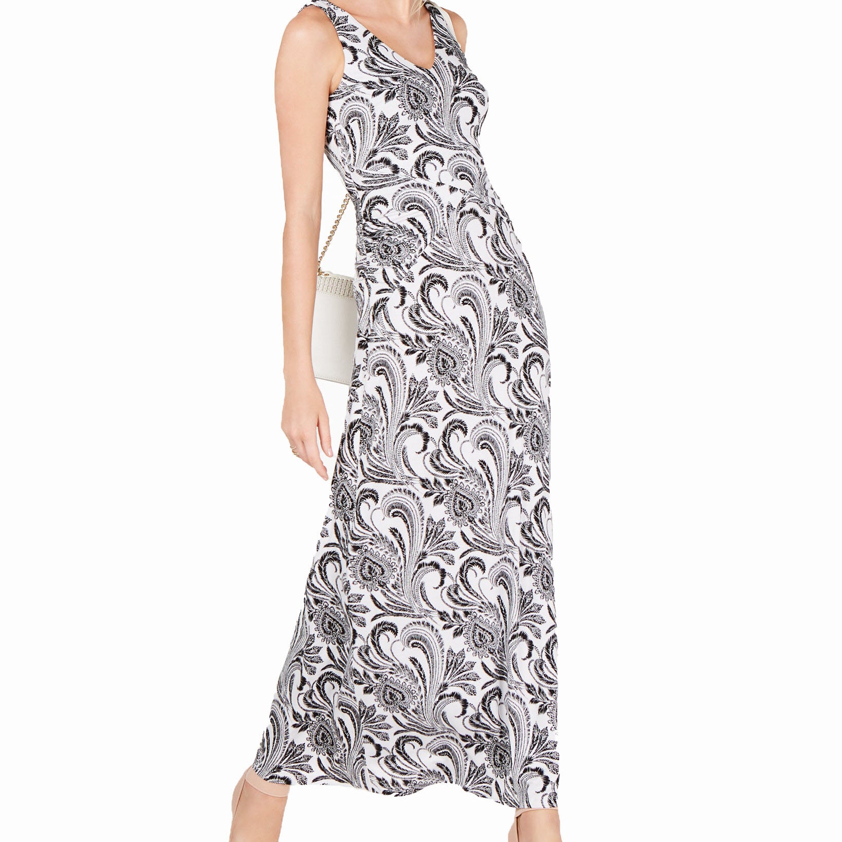 INC International Concepts Women Printed Maxi Dress Romantic Paisley