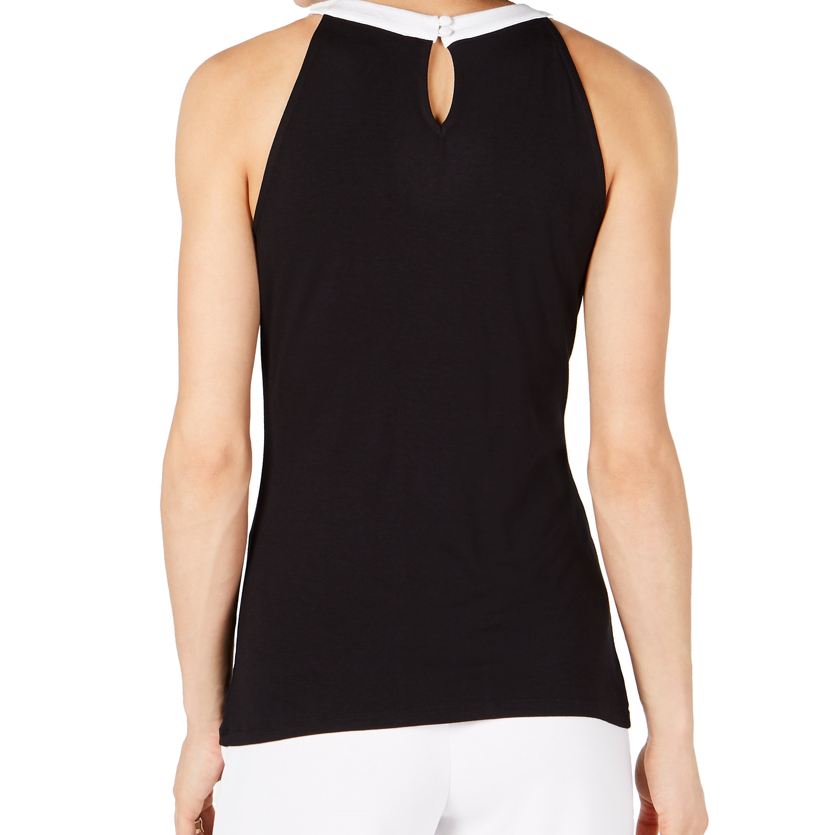 INC International Concepts Women Petite Colorblocked Tank Top
