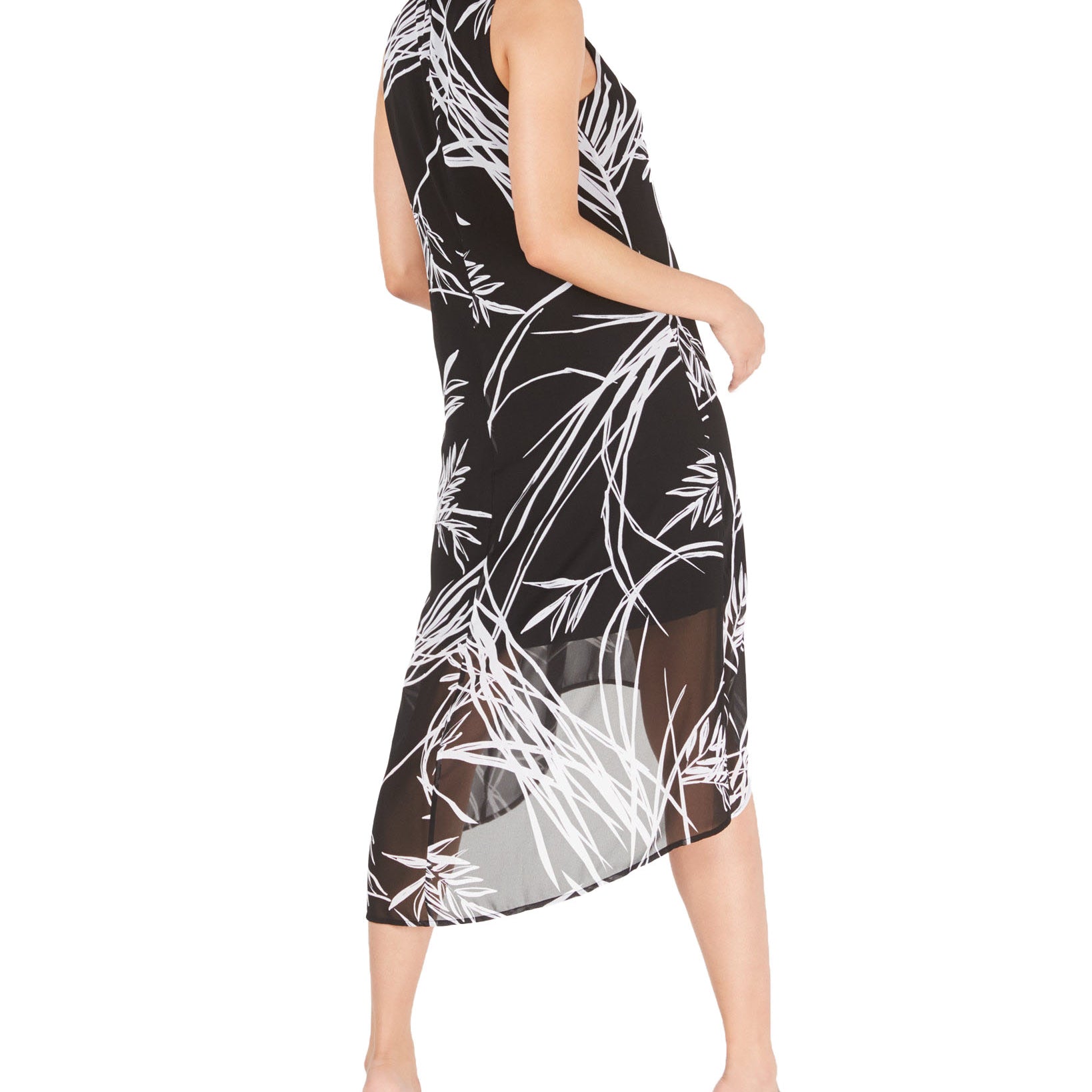 Alfani Women Petite Printed High Low Dress