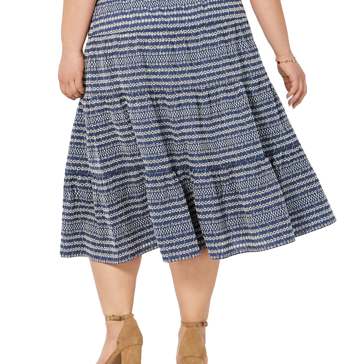 Tommy Hilfiger Women Plus Embroidered Denim Skirt