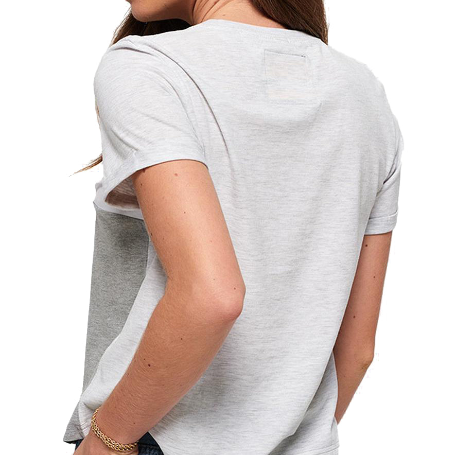 Superdry Women Cotton Colorblocked Graphic T Shirt