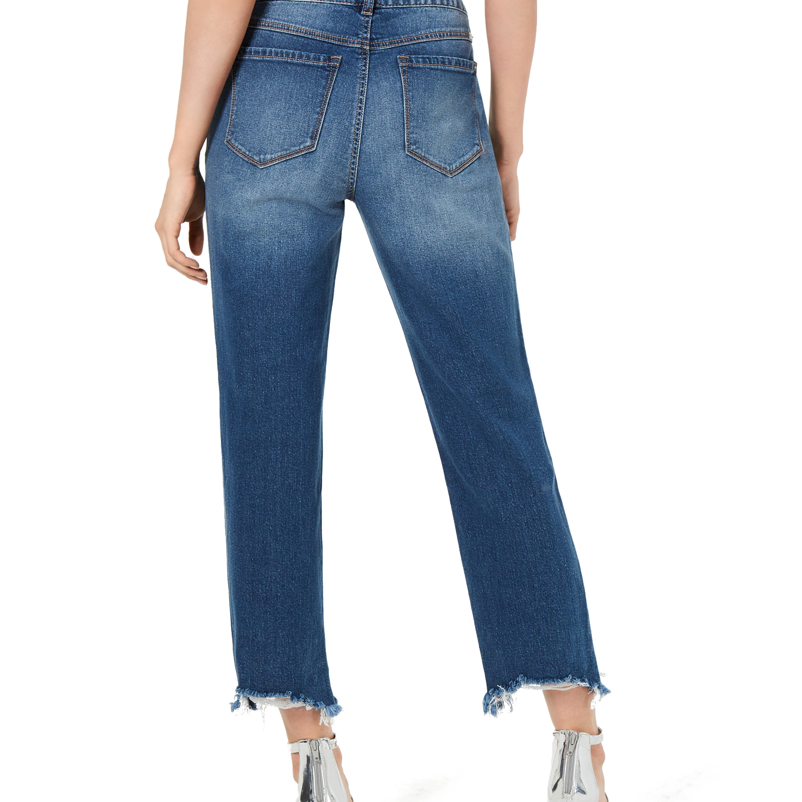 INC International Concepts Women Imitation Pearl Hem Curvy Ankle Jeans