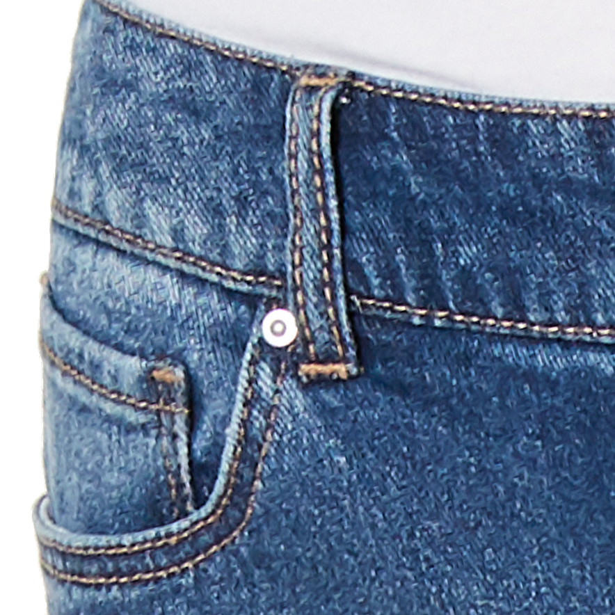INC International Concepts Women Imitation Pearl Hem Curvy Ankle Jeans