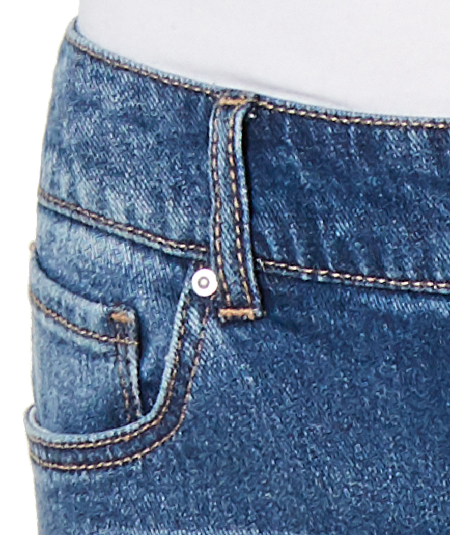 INC International Concepts Women Imitation Pearl Hem Curvy Ankle Jeans