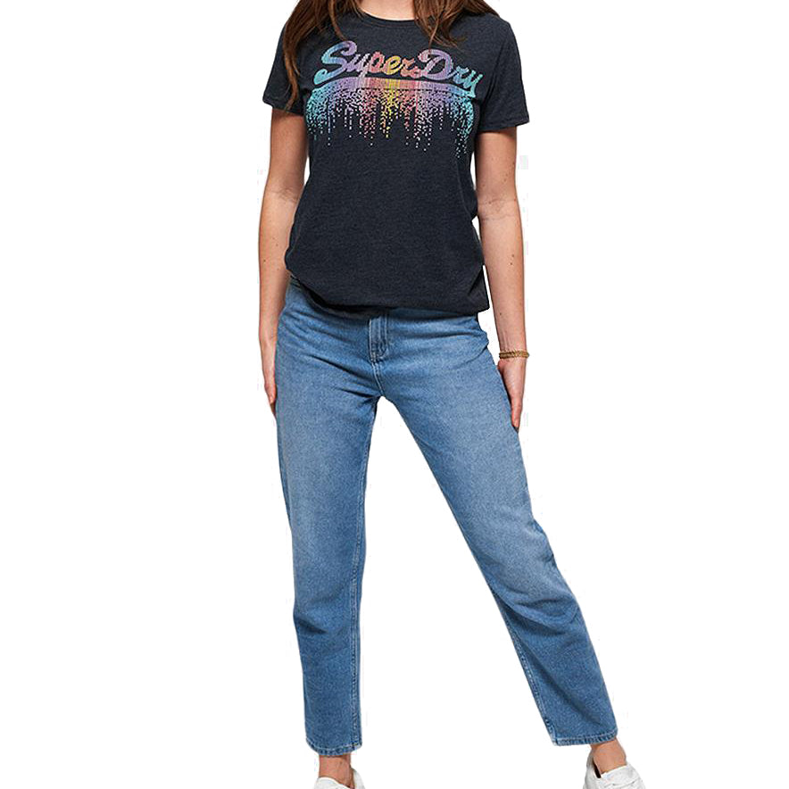 Superdry Women Cotton Vintage Logo Cascade T Shirt