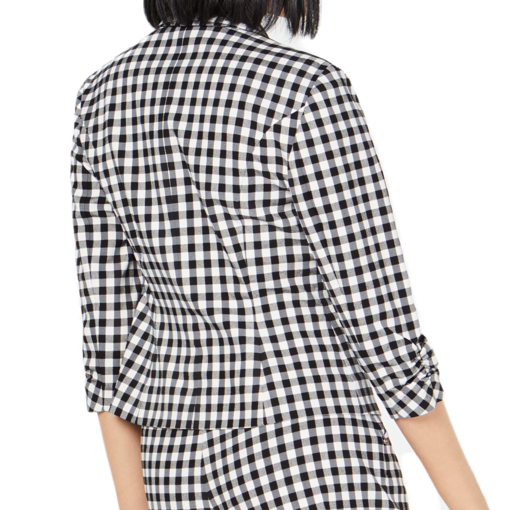 INC International Concepts Women Gingham Jacket