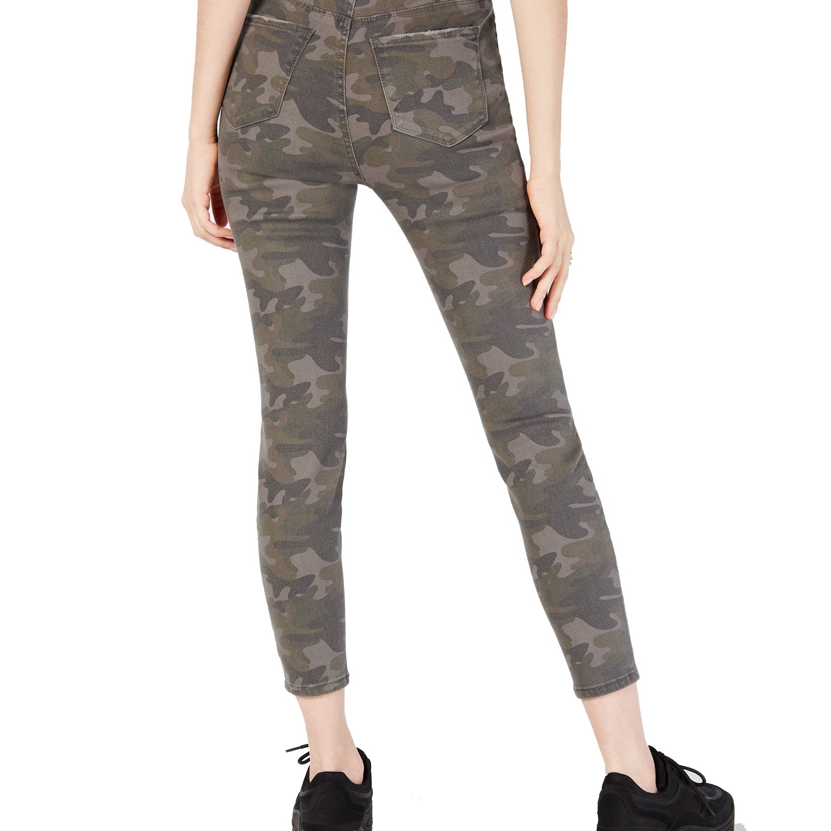 Vanilla Star Women Ripped Camo Print Skinny Jeans