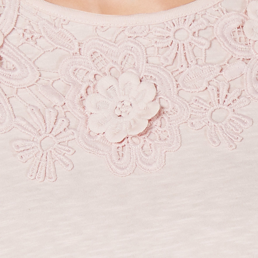 Charter Club Women Petite Bell Sleeve Embroidered Top