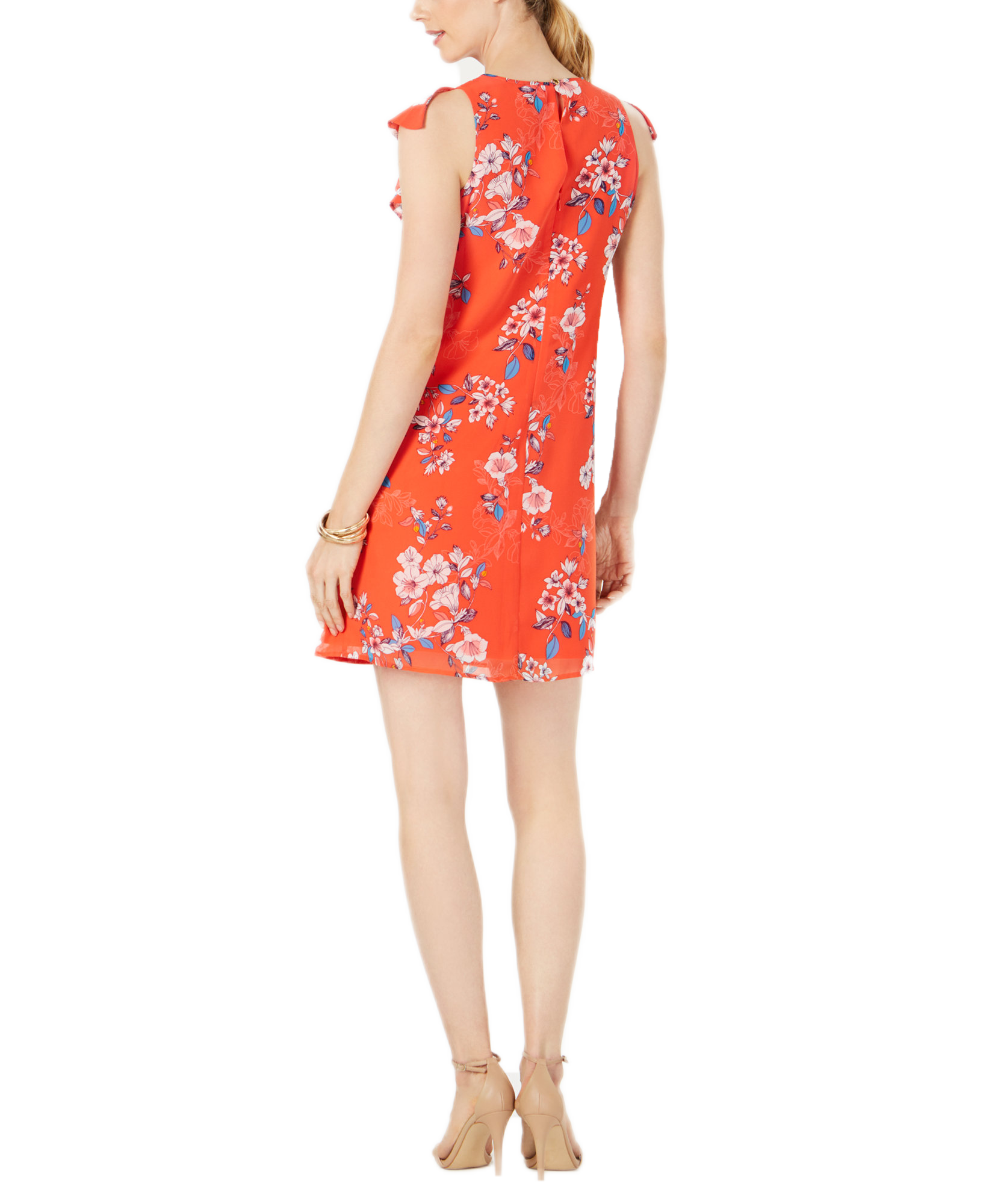 Vince Camuto Women Keyhole Chiffon Dress
