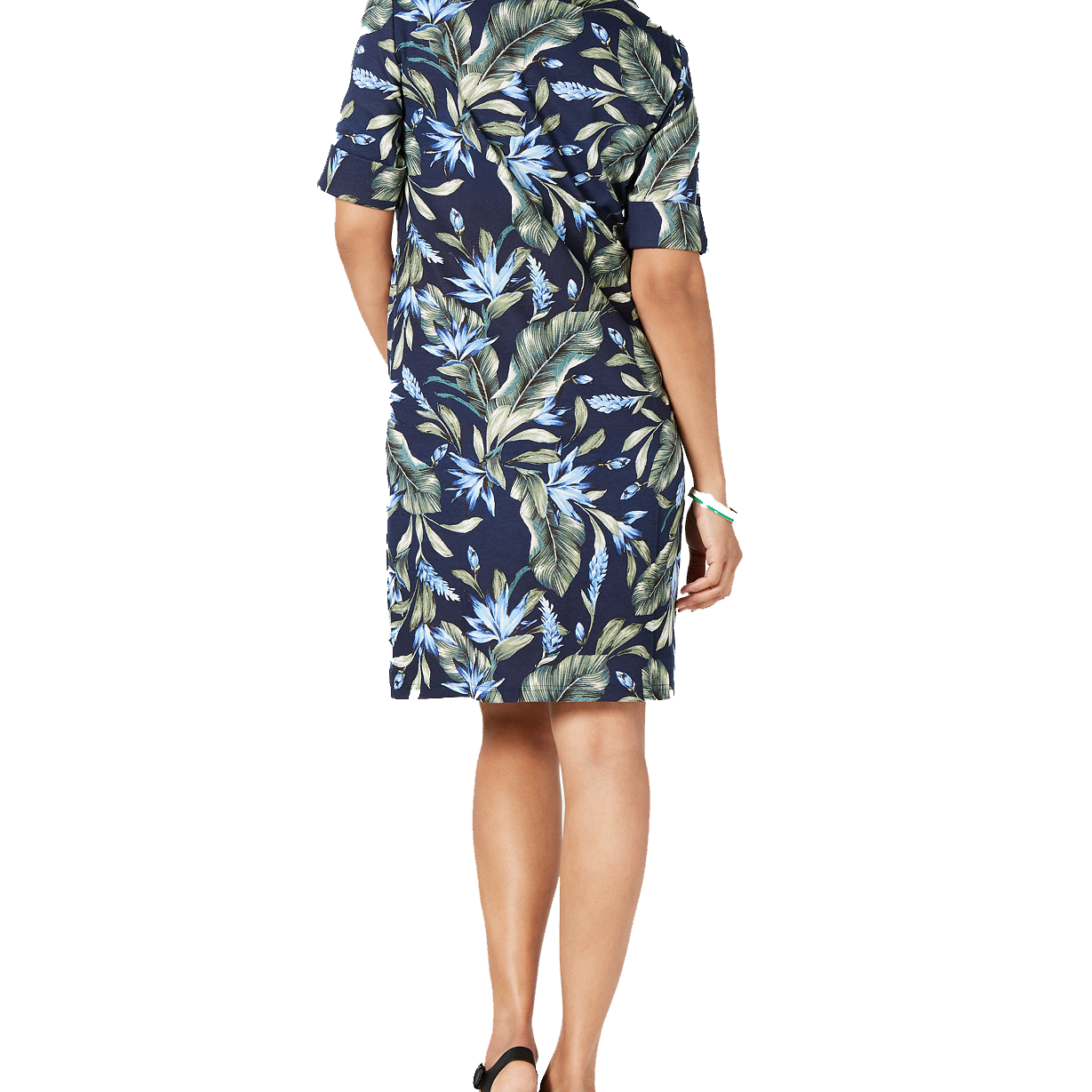 Karen Scott Petite Palm Revival Dress