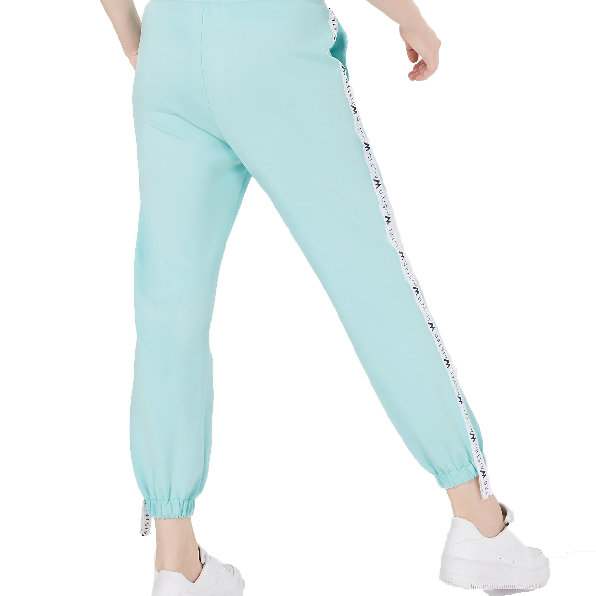 Waisted Women Colorblocked Jogger Pants