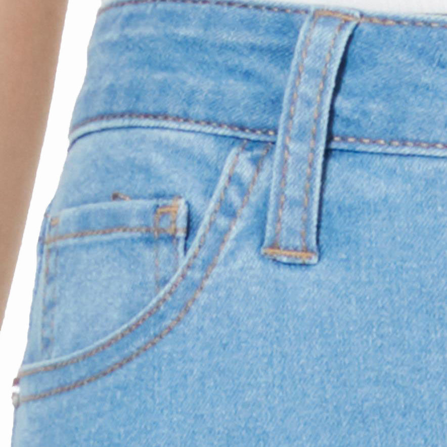 Tinseltown Women High Rise Raw Hem Skinny Jeans