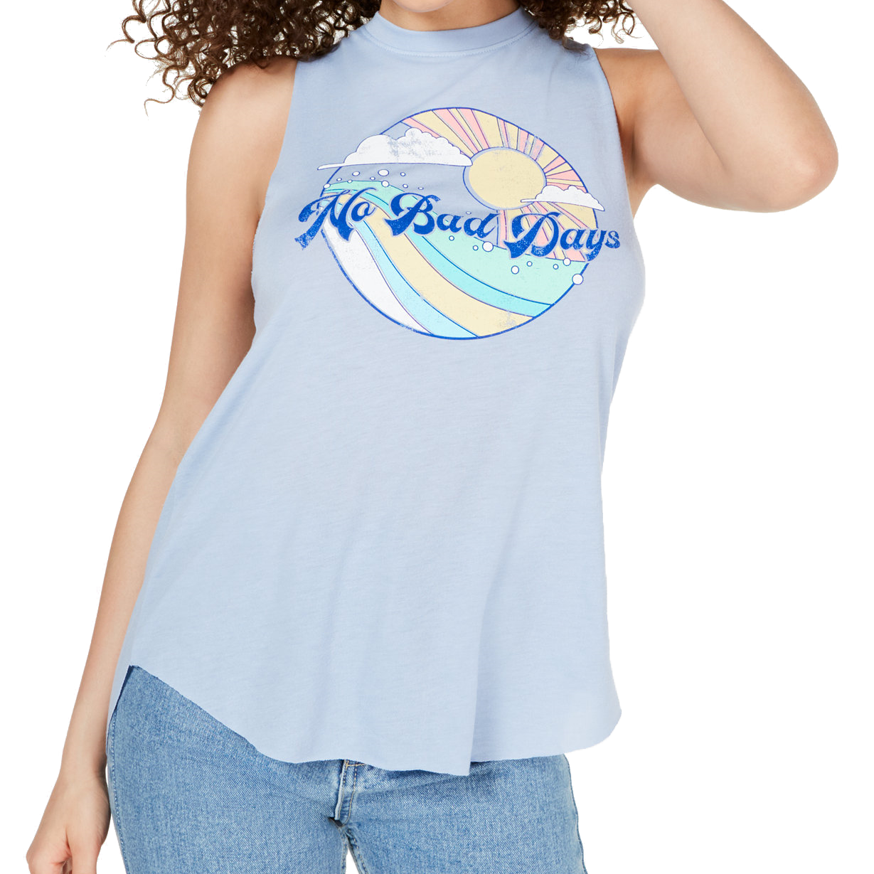 Modern Lux Women No Bad Days Tank Top Blue