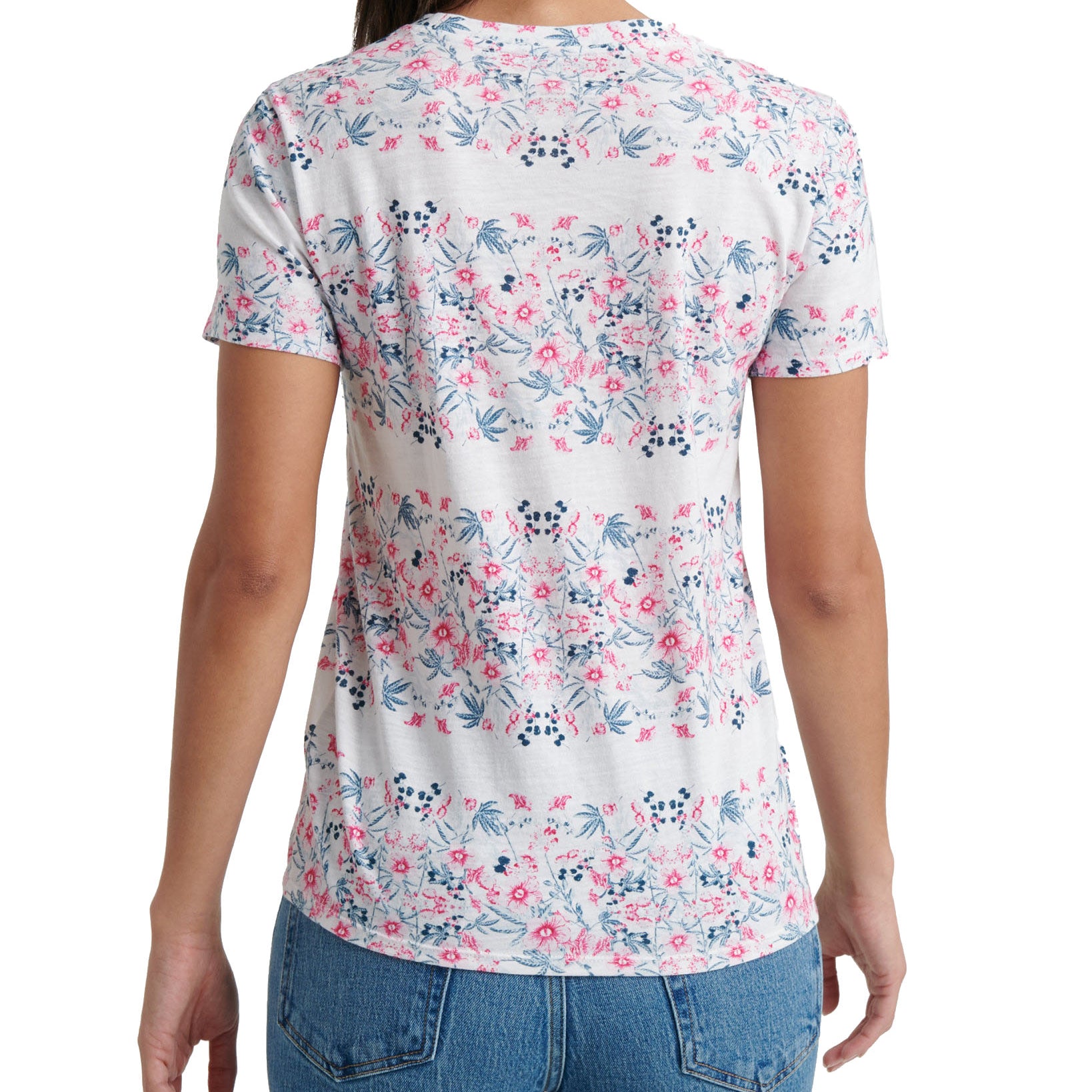 Lucky Brand Women Cotton Botanicals Print T Shirt
