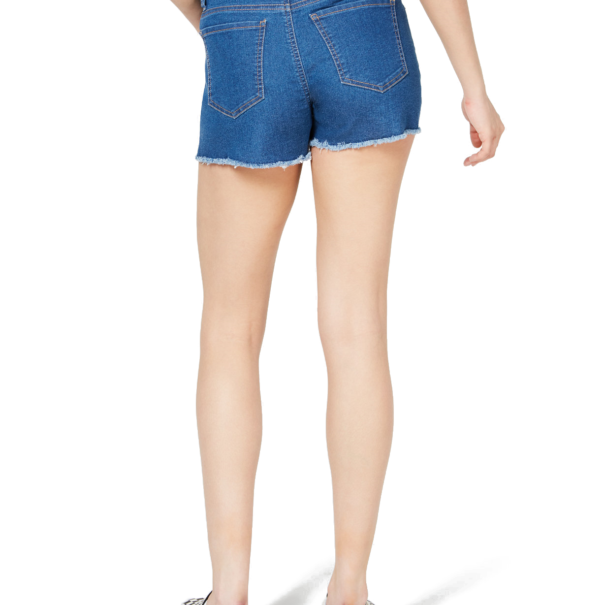 Tinseltown Women Frayed Denim Shorts