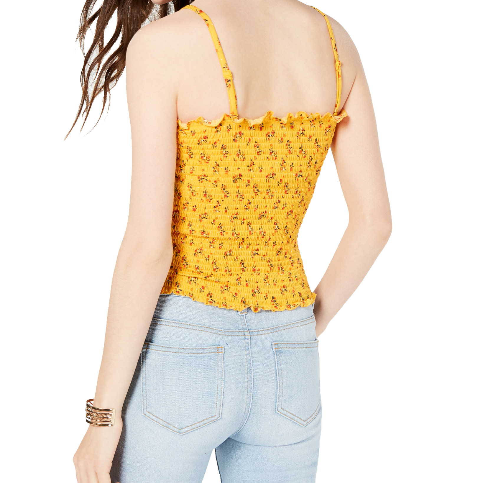 Crave Fame Women Ruffled Smocked Top