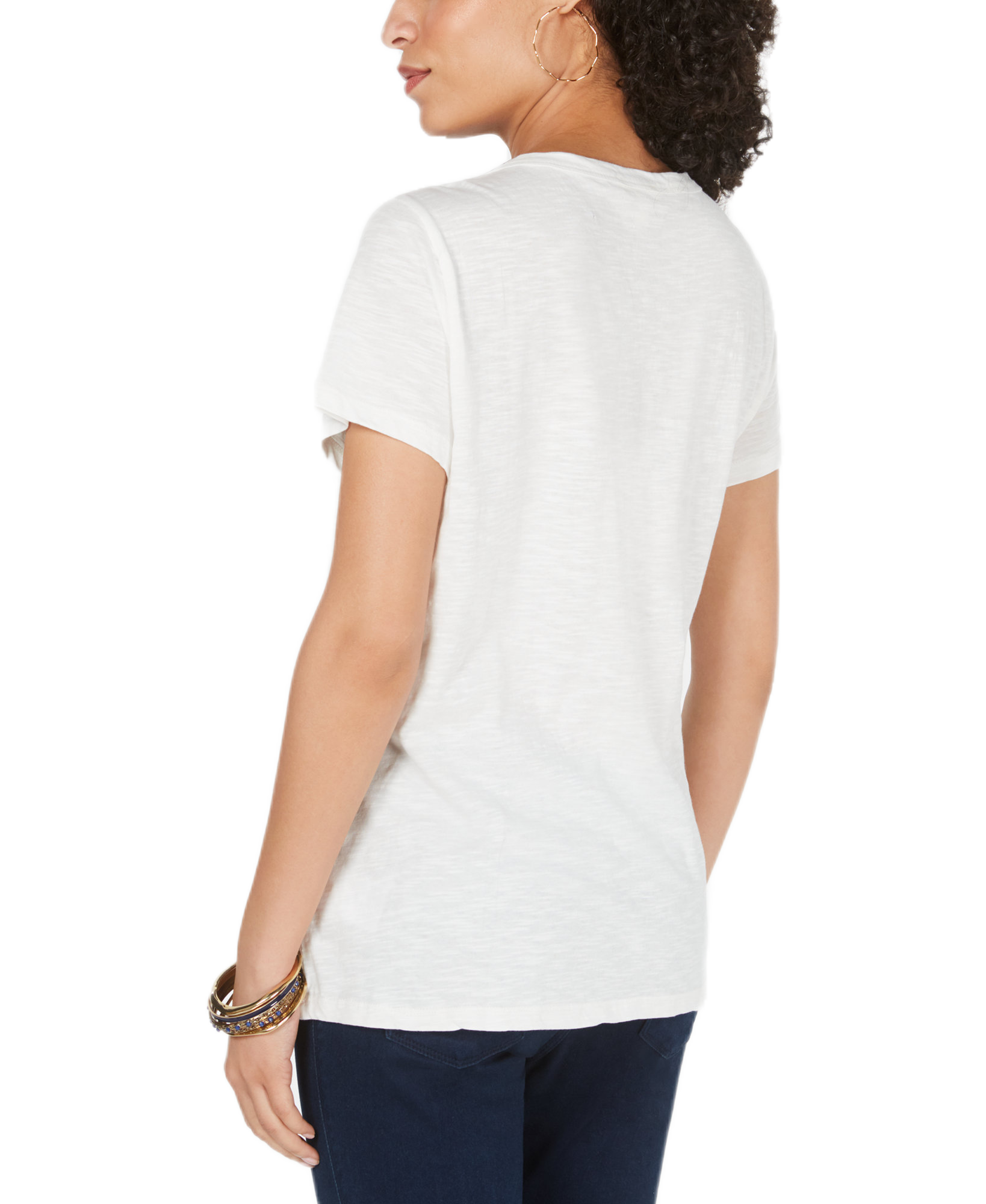 Style & Co Women Cotton Embroidered Top