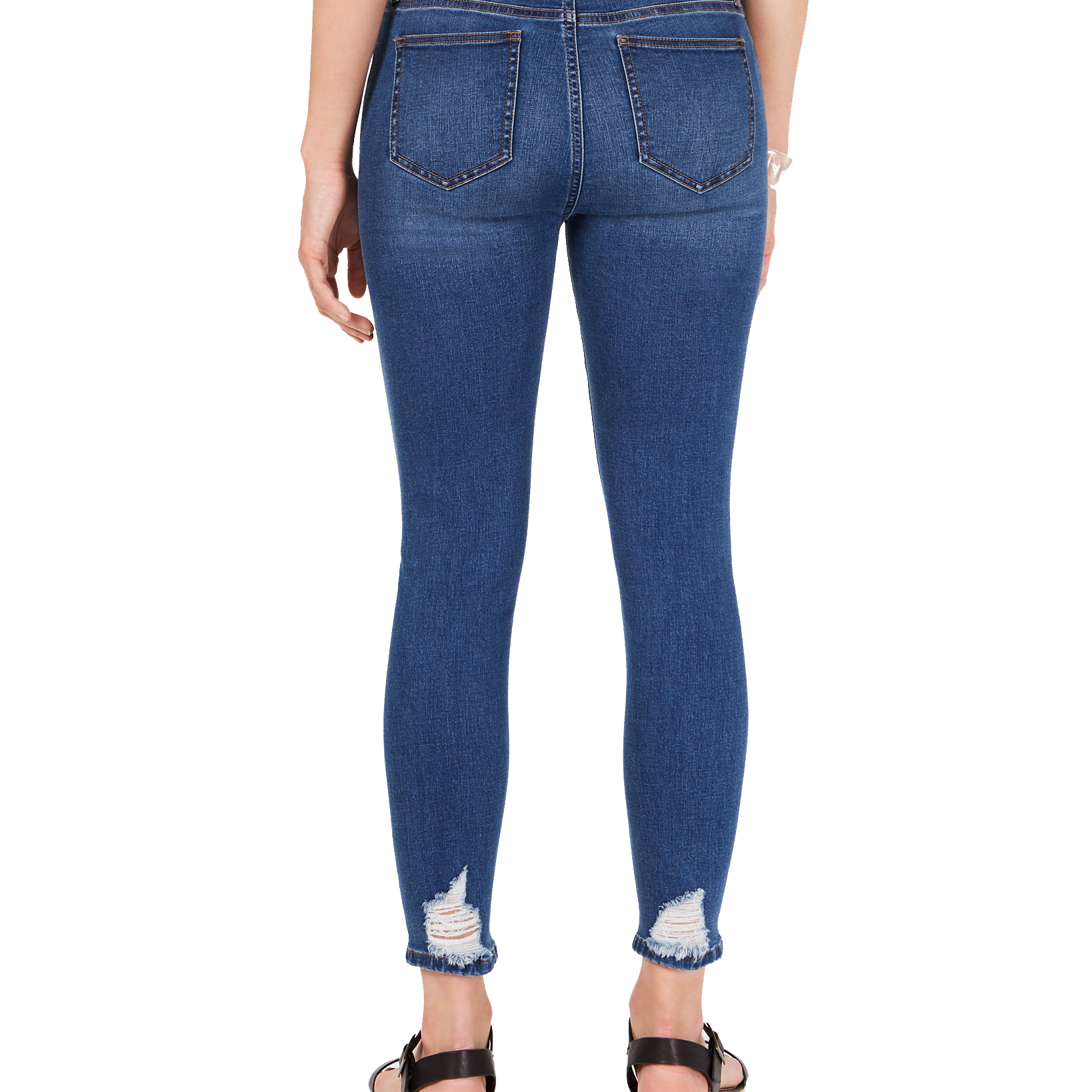 Celebrity Pink Women Ripped Cropped Skinny Jeans