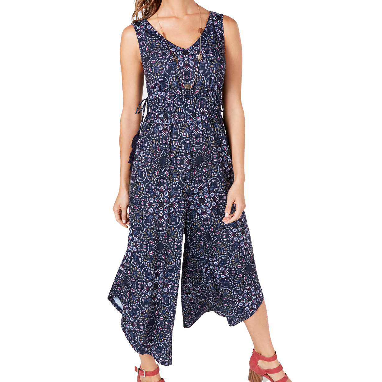Style & Co Women Petite Printed Jumpsuit